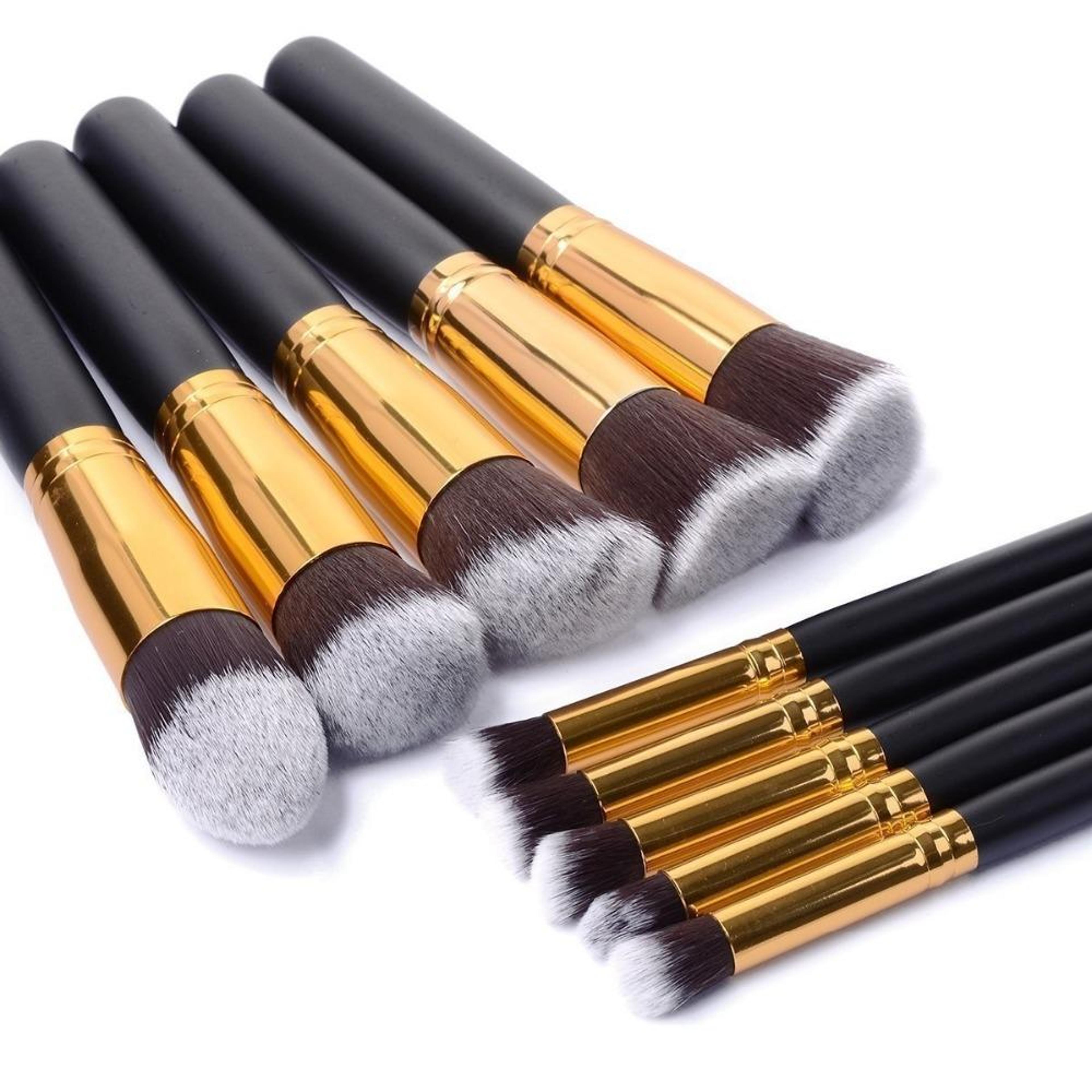 Professional Makeup Brush Set Soft Fiber Cosmetic Brushes For Flawless Face  Eye Makeup 1