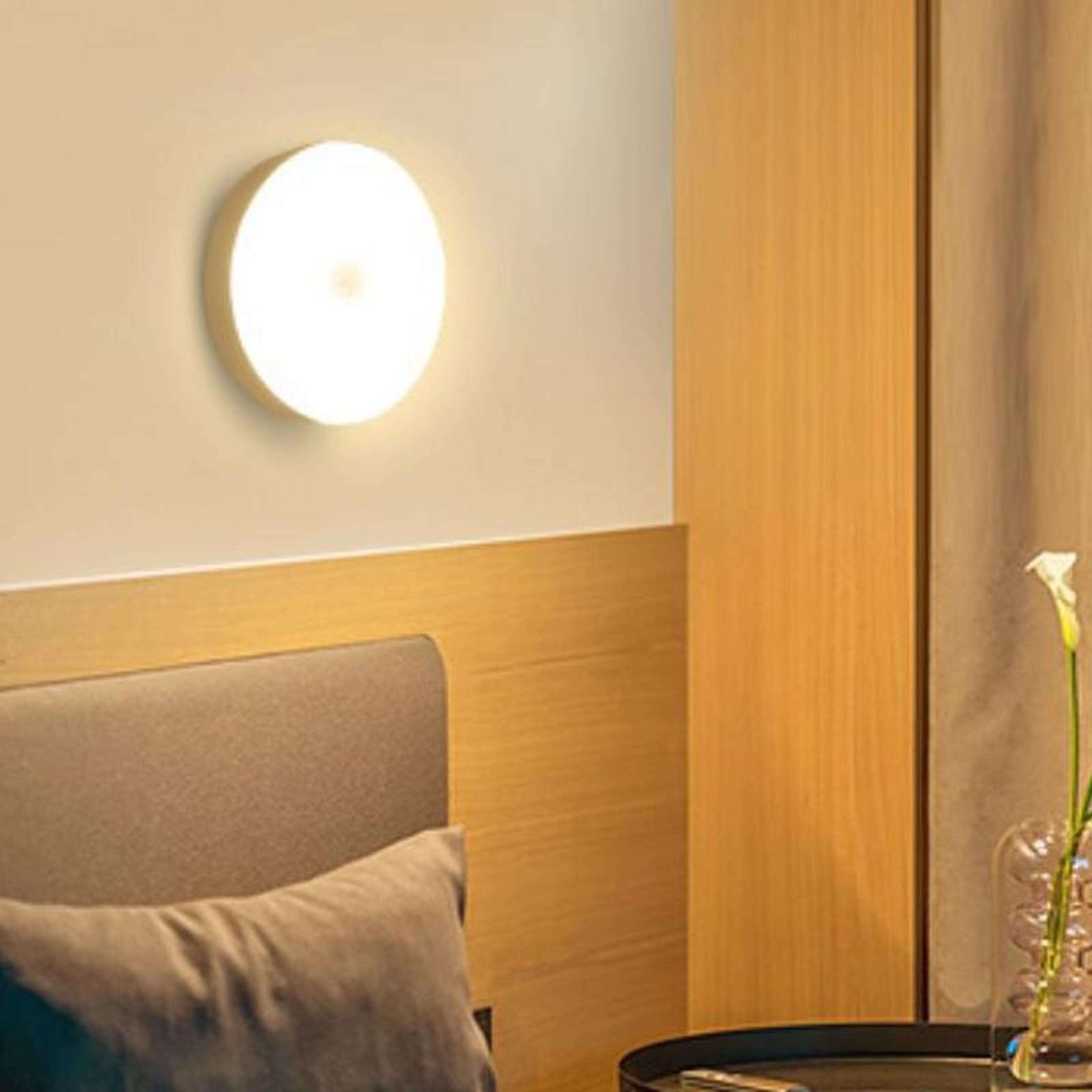 Smart Motion Sensor Night Light Rechargeable LED Bedside Lamp With Magnetic Mount 0