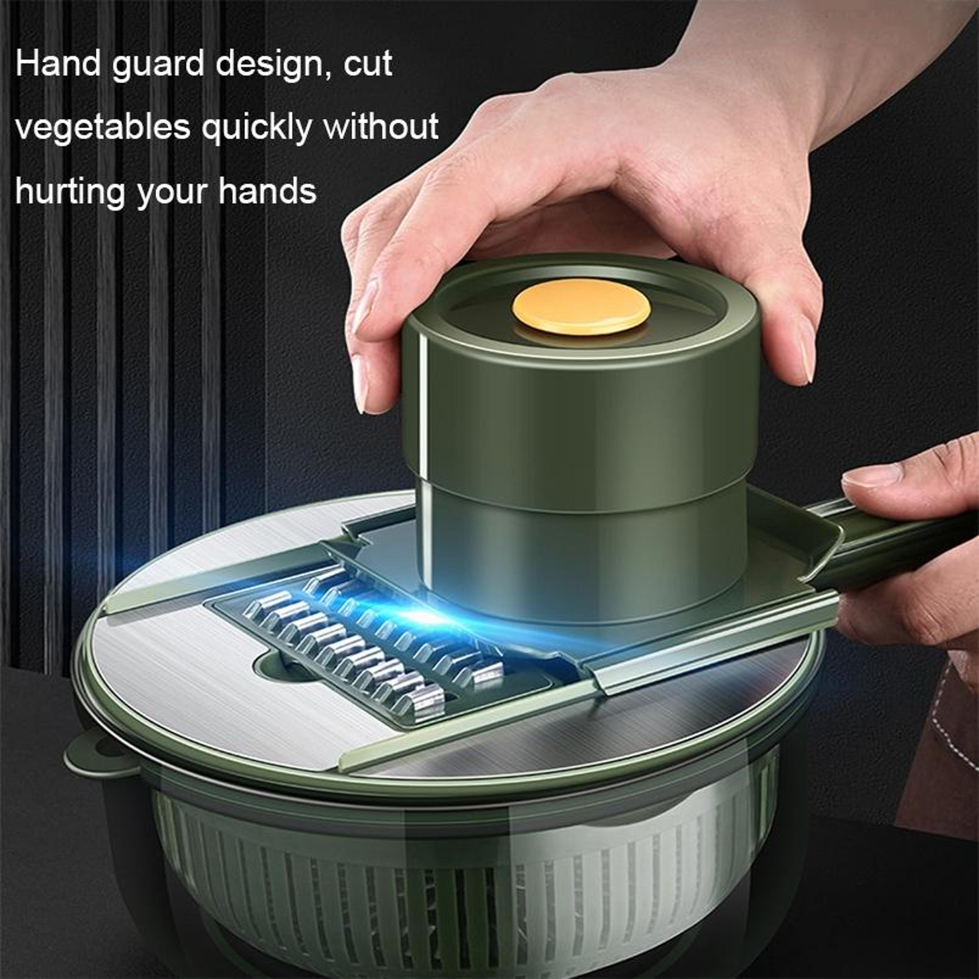 Vegetable Cutter With Hand Guard Water Filter  Storage 4