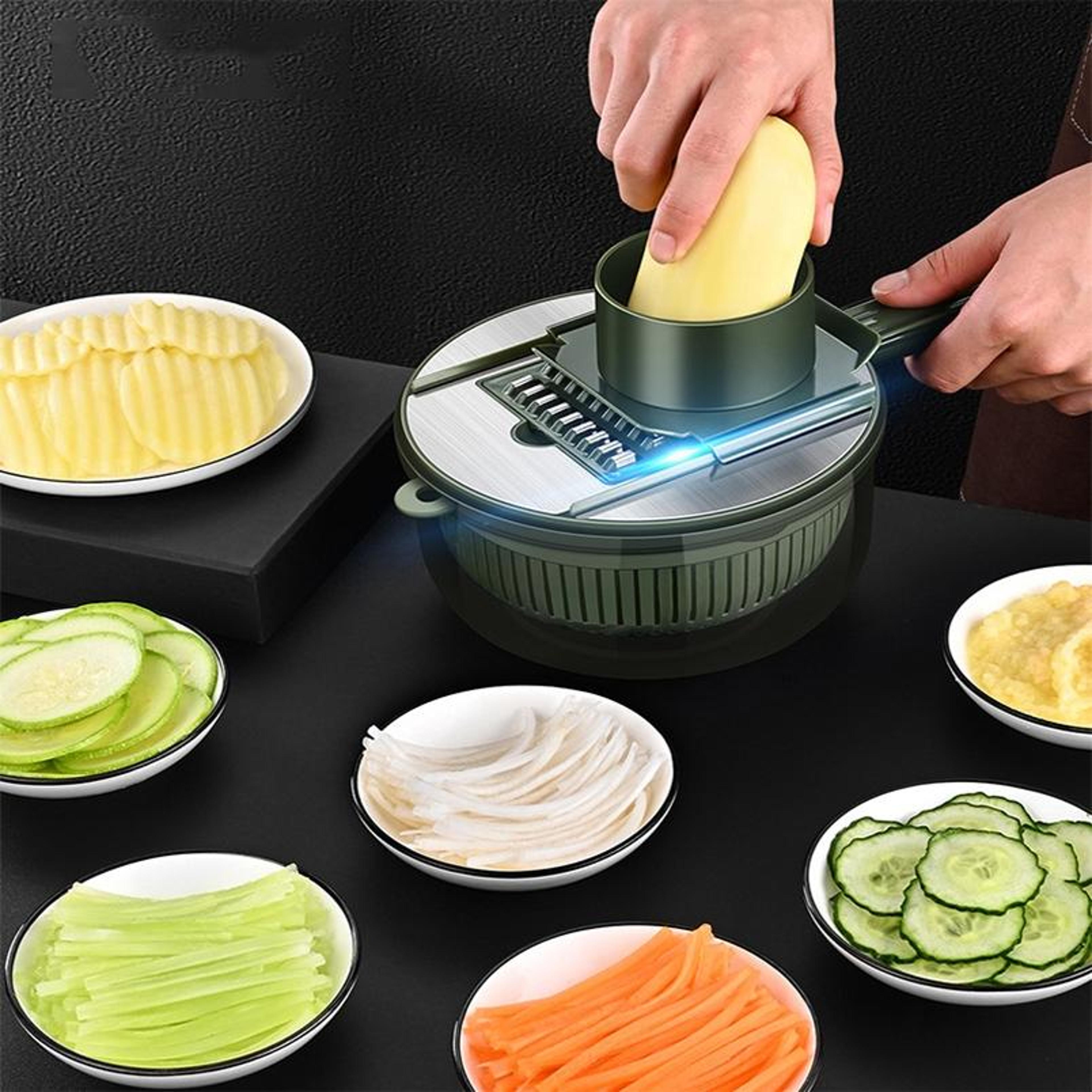 Vegetable Cutter With Hand Guard Water Filter  Storage 5