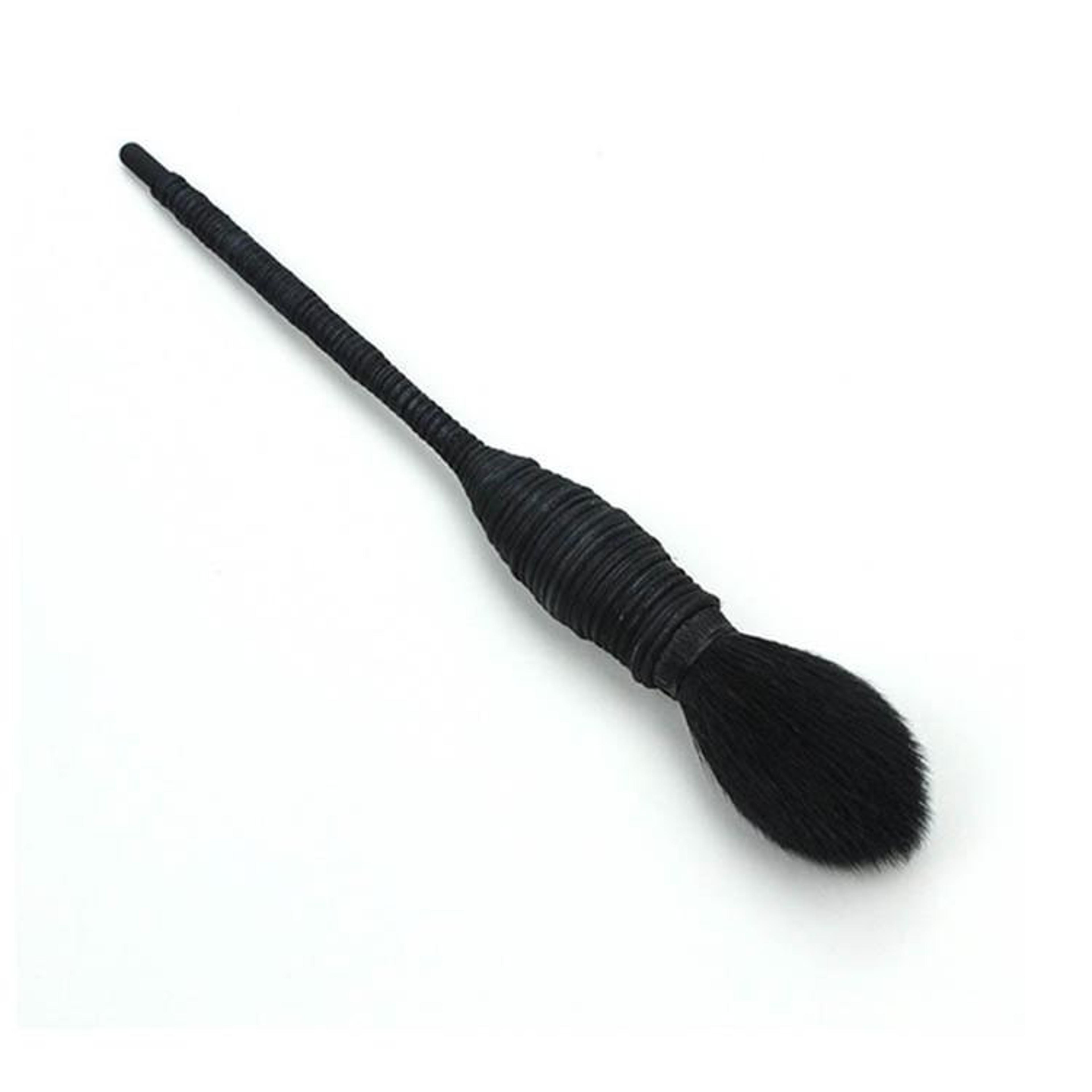 Wool Blush Brush With Rattan Handle Soft Makeup Blending Brush For Smooth Finish 1