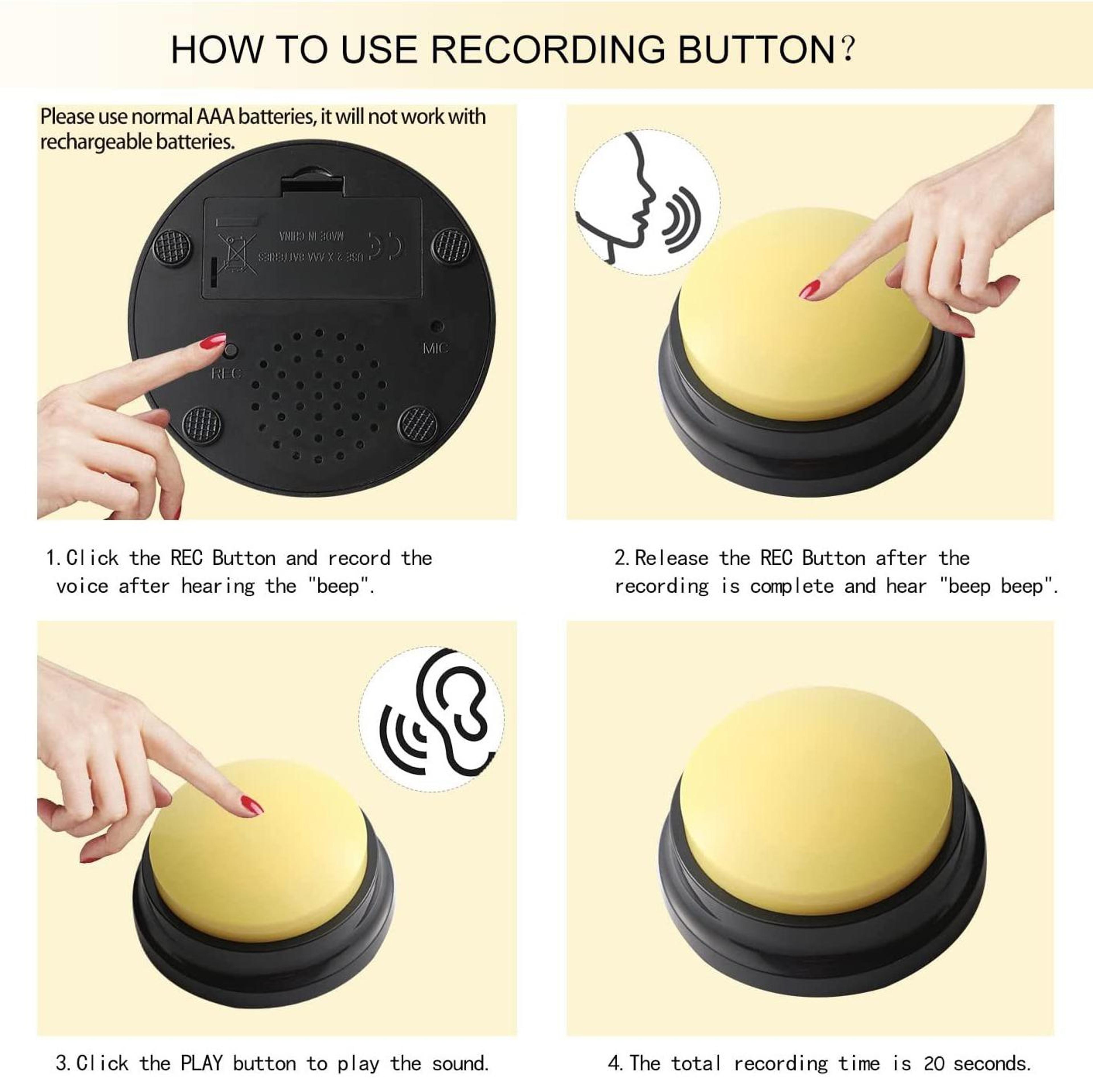 Smart Dog Communication Button With Voice Recorder Pet Talking Trainer For Interactive Learning 5