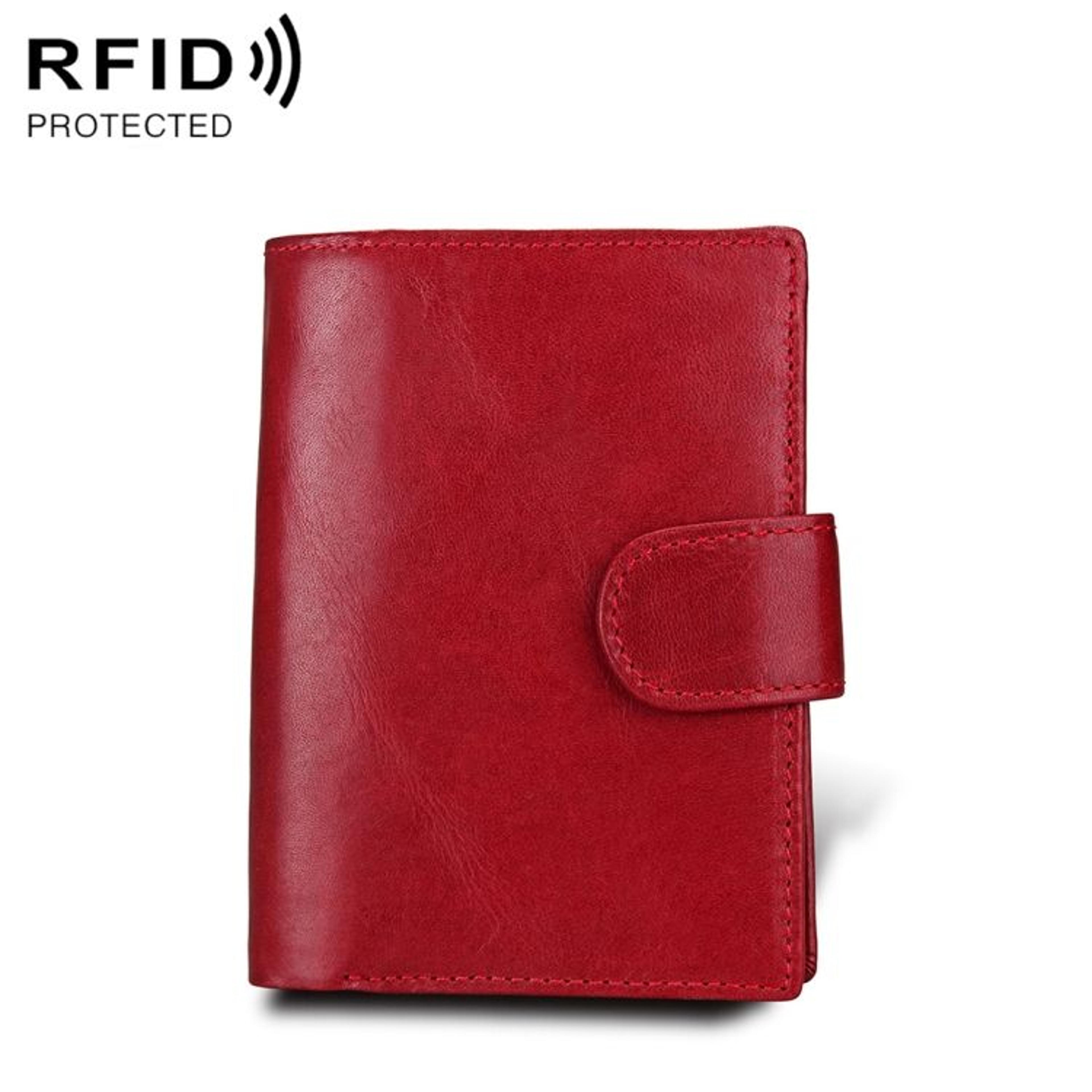 RFID Blocking Genuine Leather Wallet For Men With Passport Holder And Secure Card Slots 9