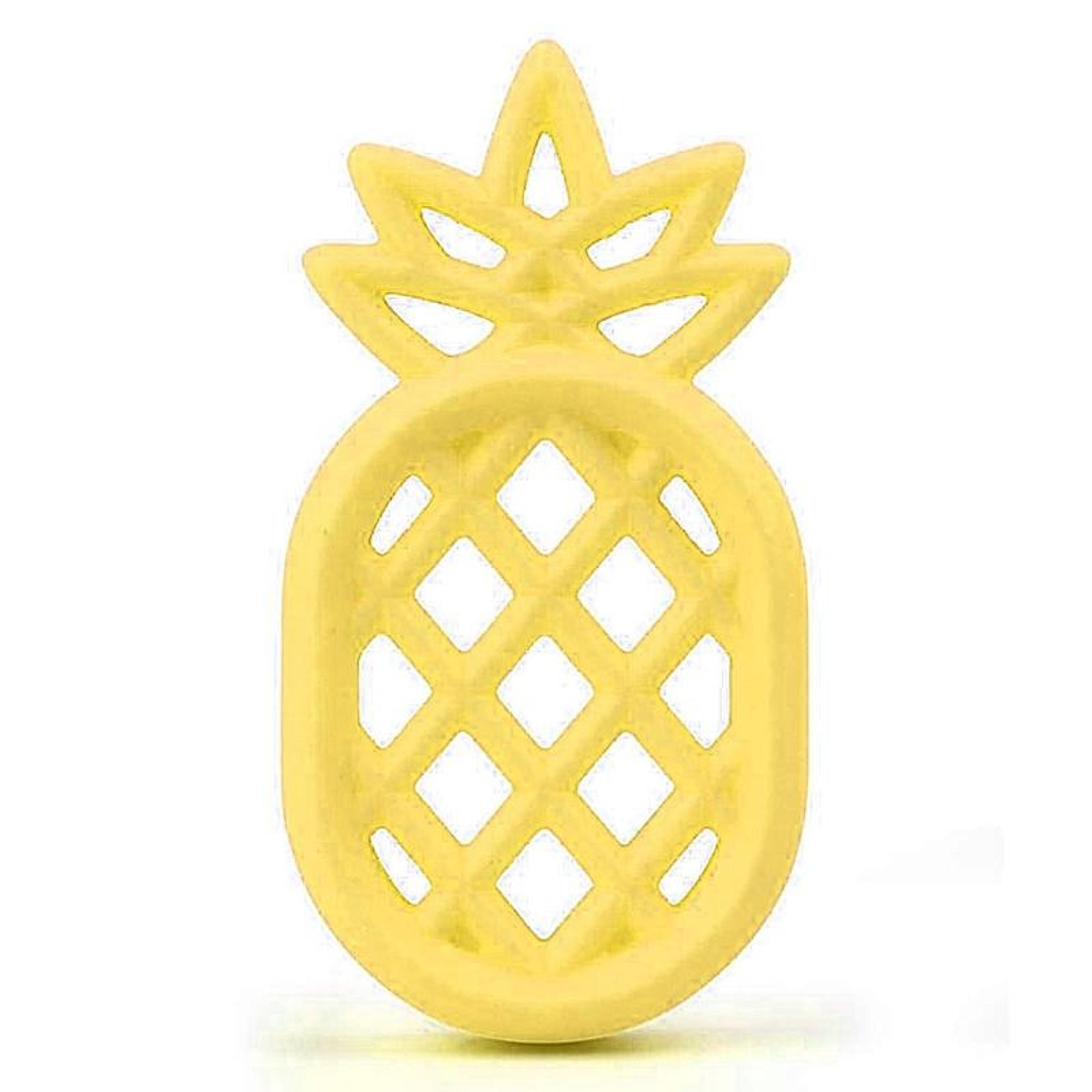 Pineapple Silicone Baby Teether Pendant Toy  Safe Teething Relief Soothing Necklace 1