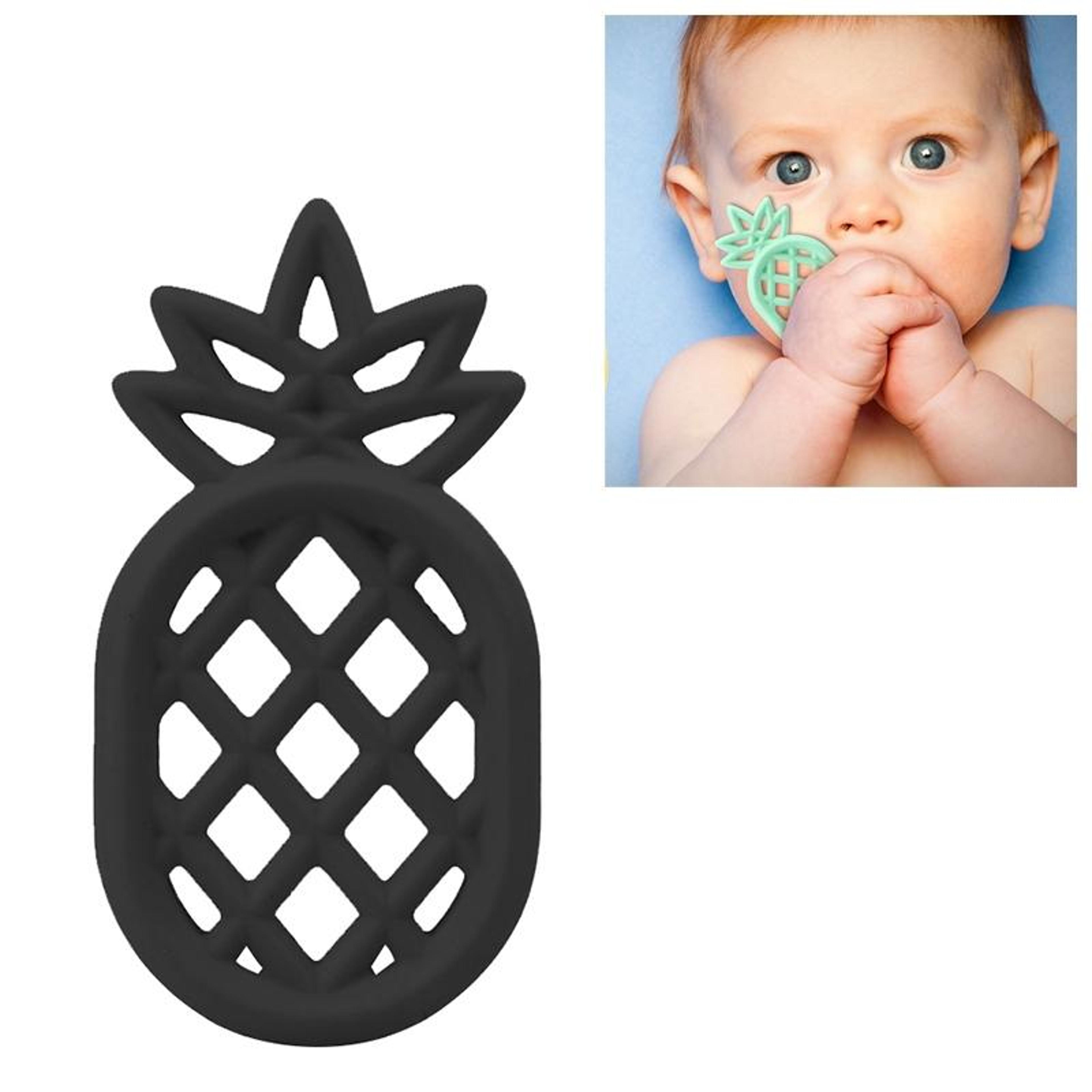 Pineapple Silicone Baby Teether Pendant Toy  Safe Teething Relief Soothing Necklace 6