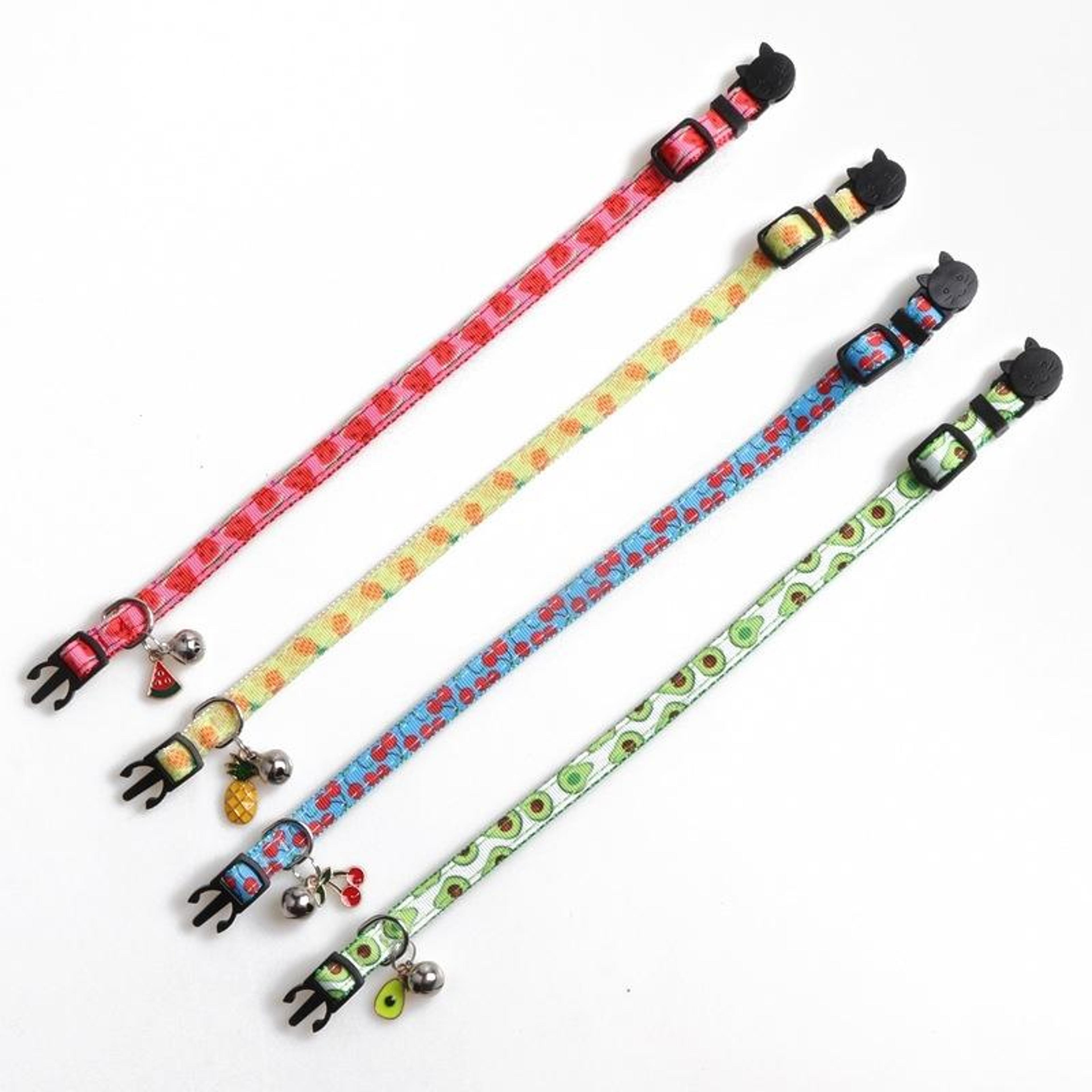 Adjustable Fruit Cat Collar With Bell Cute Pet Collar With Bell For Cats  Small Dogs 1
