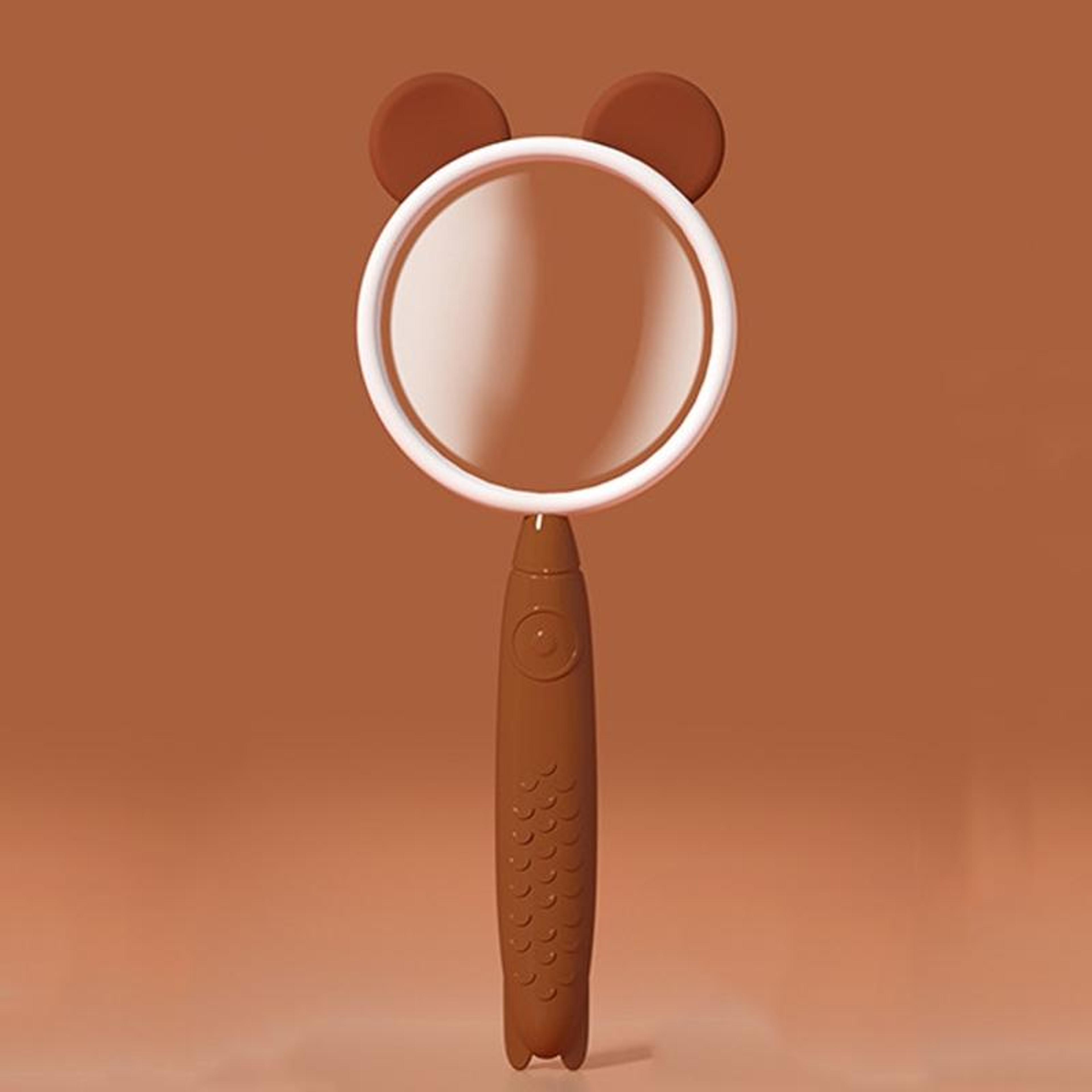 cartoon bear kids magnifying glass toy educational 75mm hd lens science magnifier