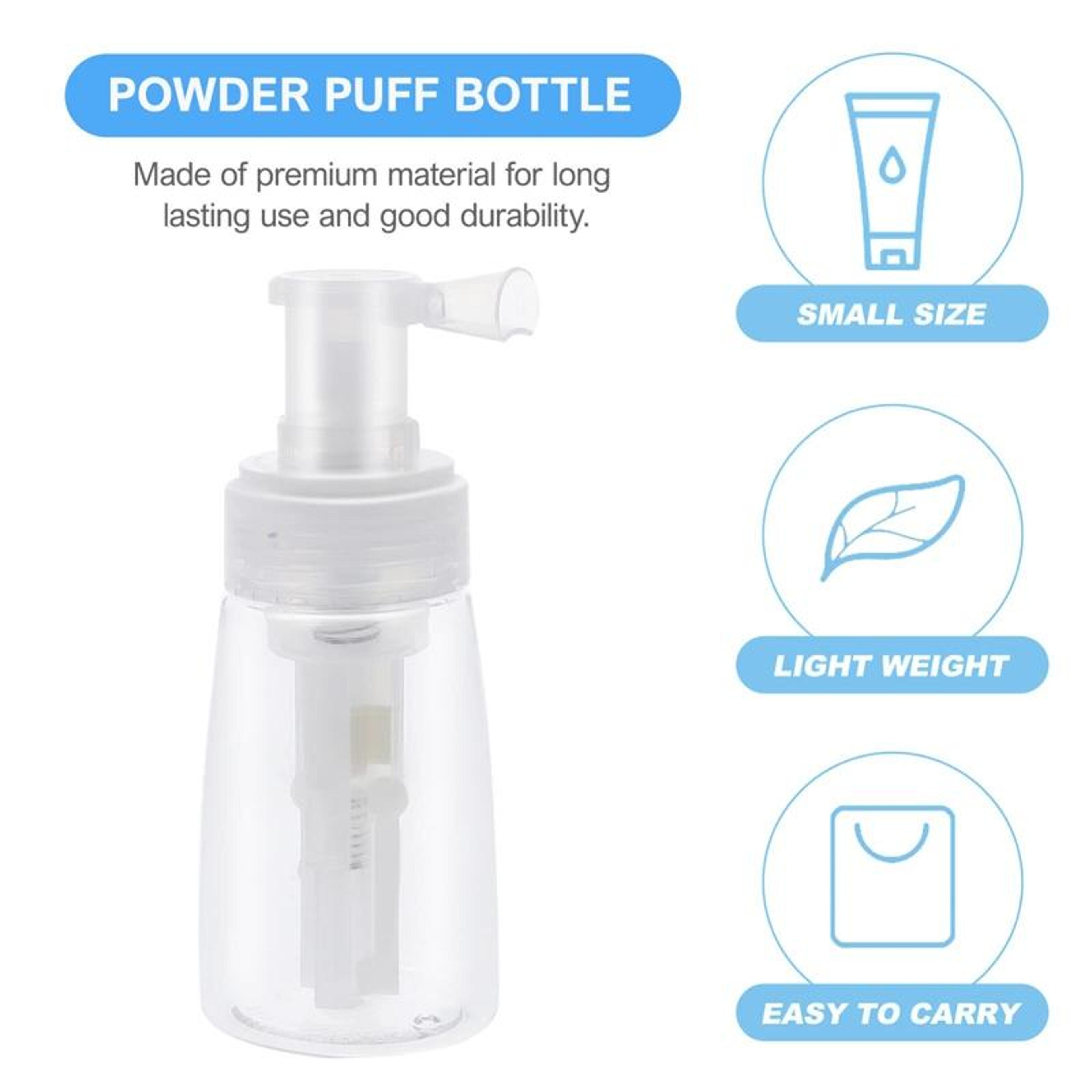 Portable 180ml Powder Spray Bottle Easy Refill Prickly Heat Powder Dispenser For Travel  Daily Use 2