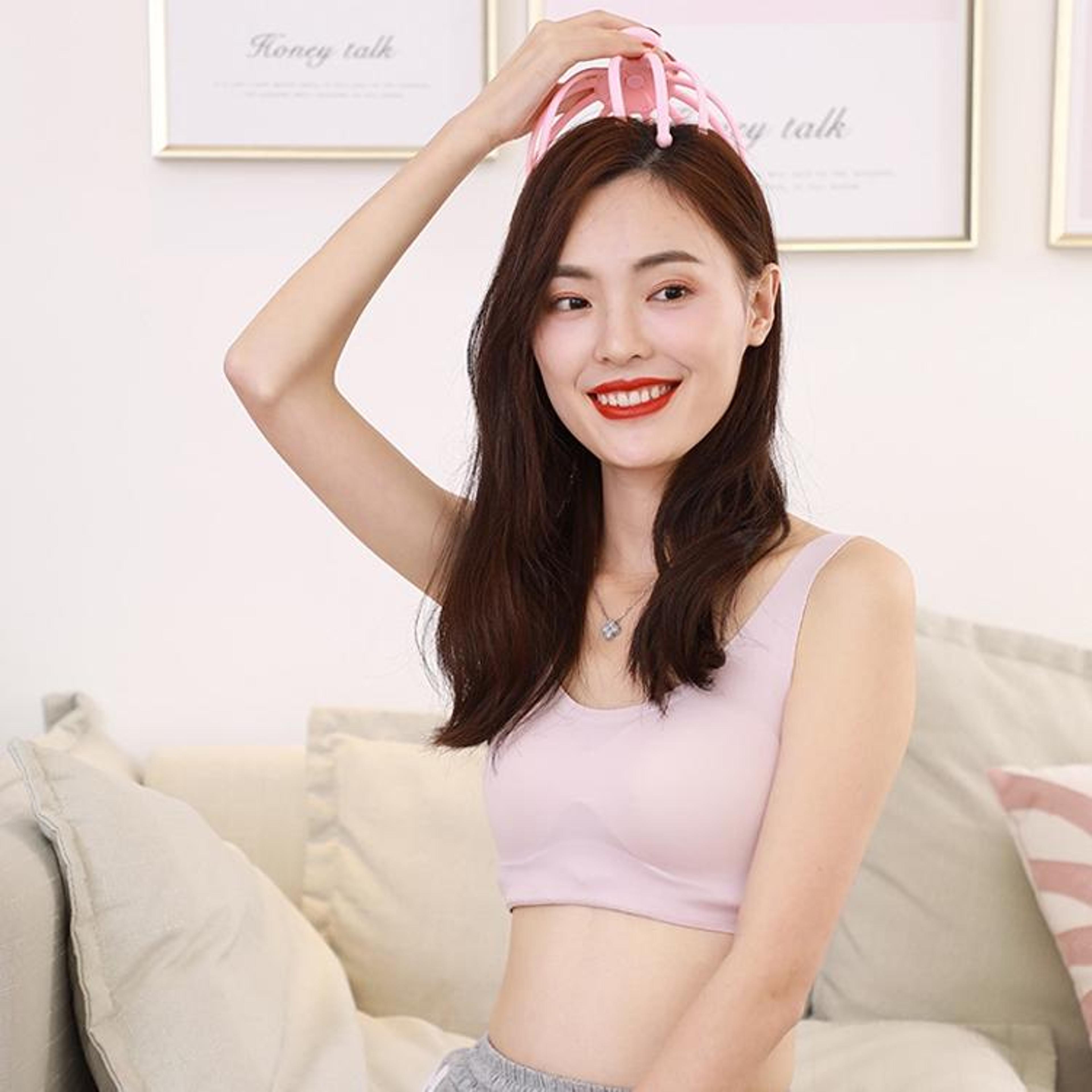Head Massager With Rotating Steel Balls Scalp Relaxation Tool 3