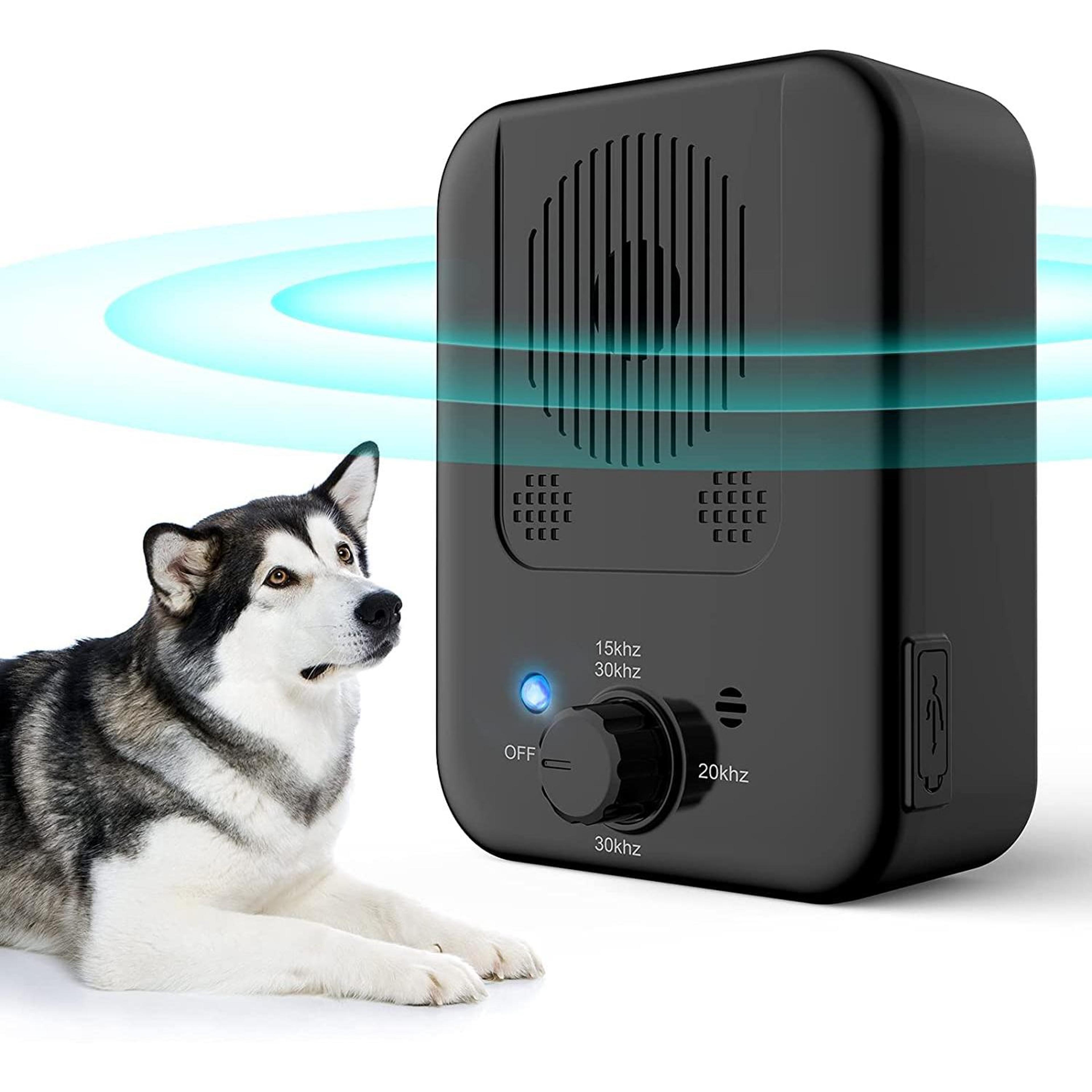 Ultrasonic Bark Control Device Outdoor Dog Bark Deterrent With 15m Range 0