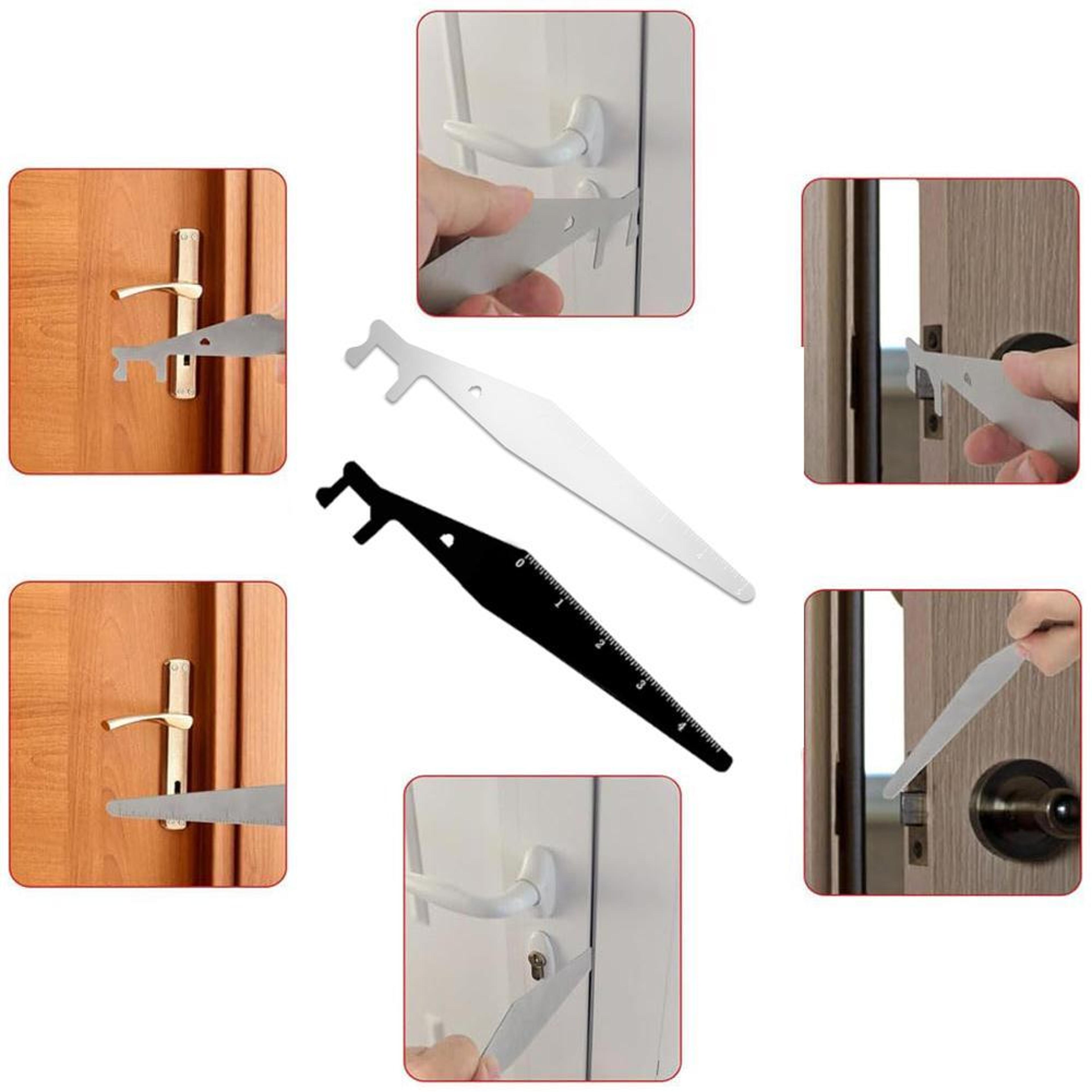 Compact Multi Tool Pry Bar Keychain Stainless Steel EDC Crowbar Opener 2