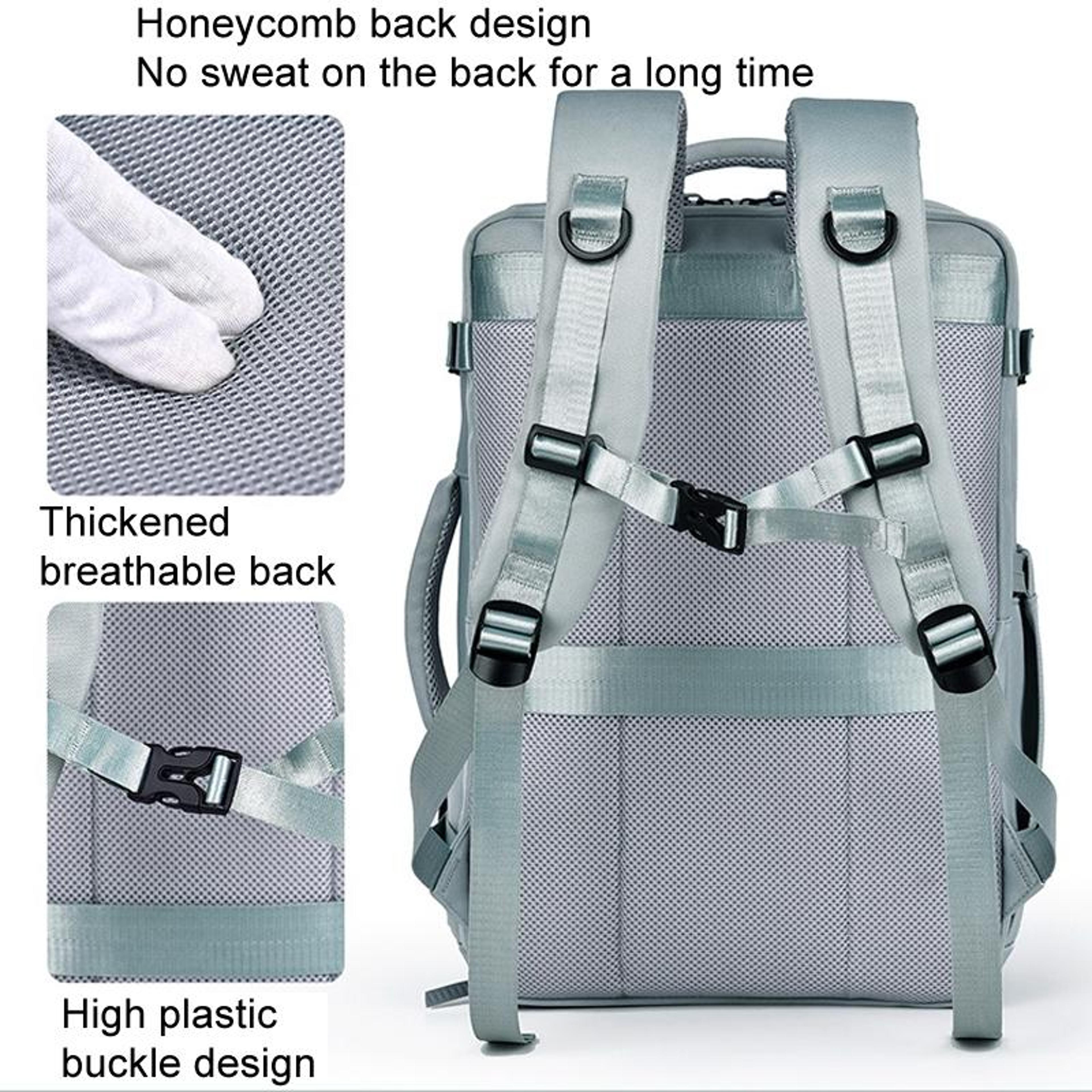 Large Capacity Travel Backpack With Laptop  Shoe Compartment For Business And Weekend Trips 3