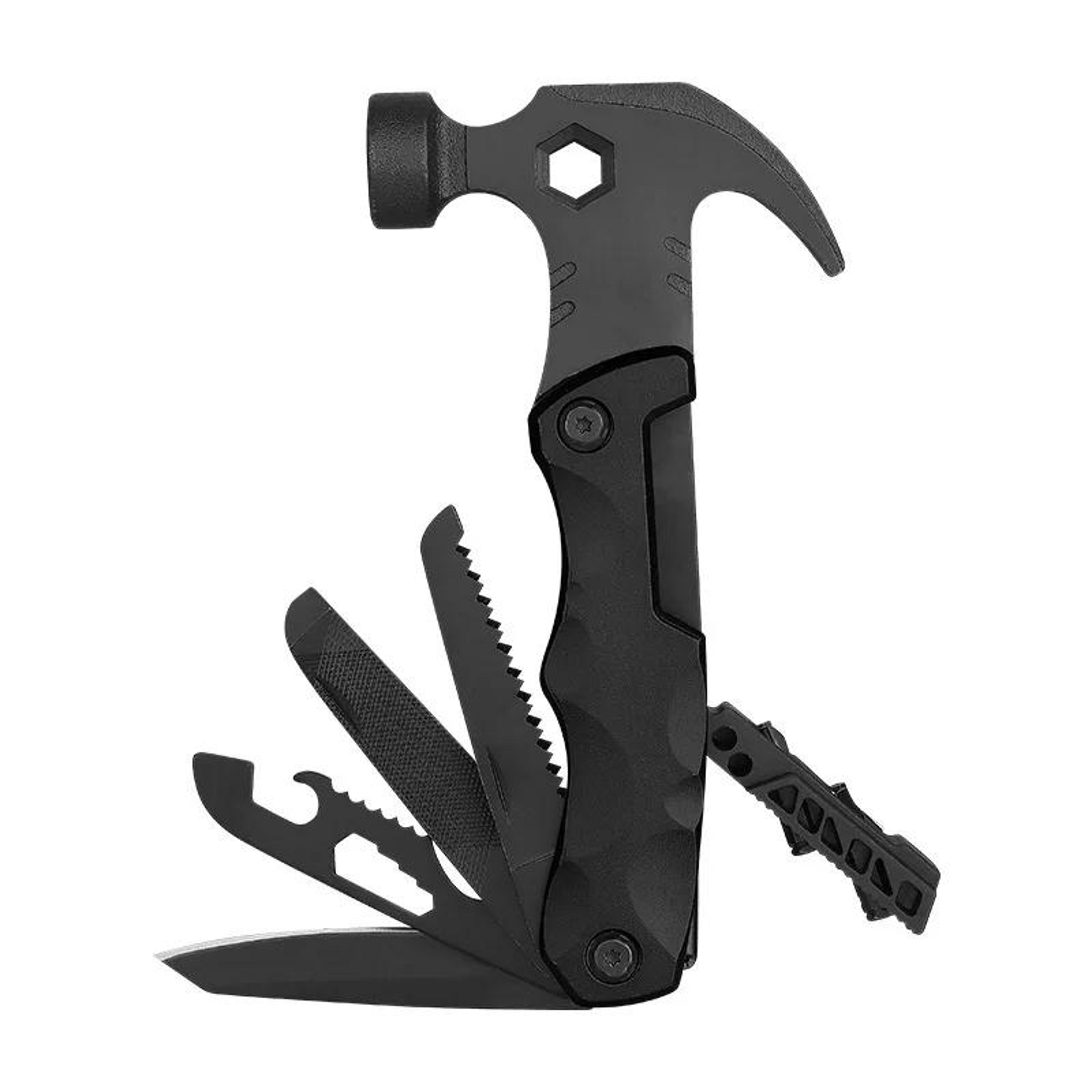 4 In 1 Foldable Survival Hammer Car Emergency Tool With Glass Breaker  Outdoor Multi Tool 0