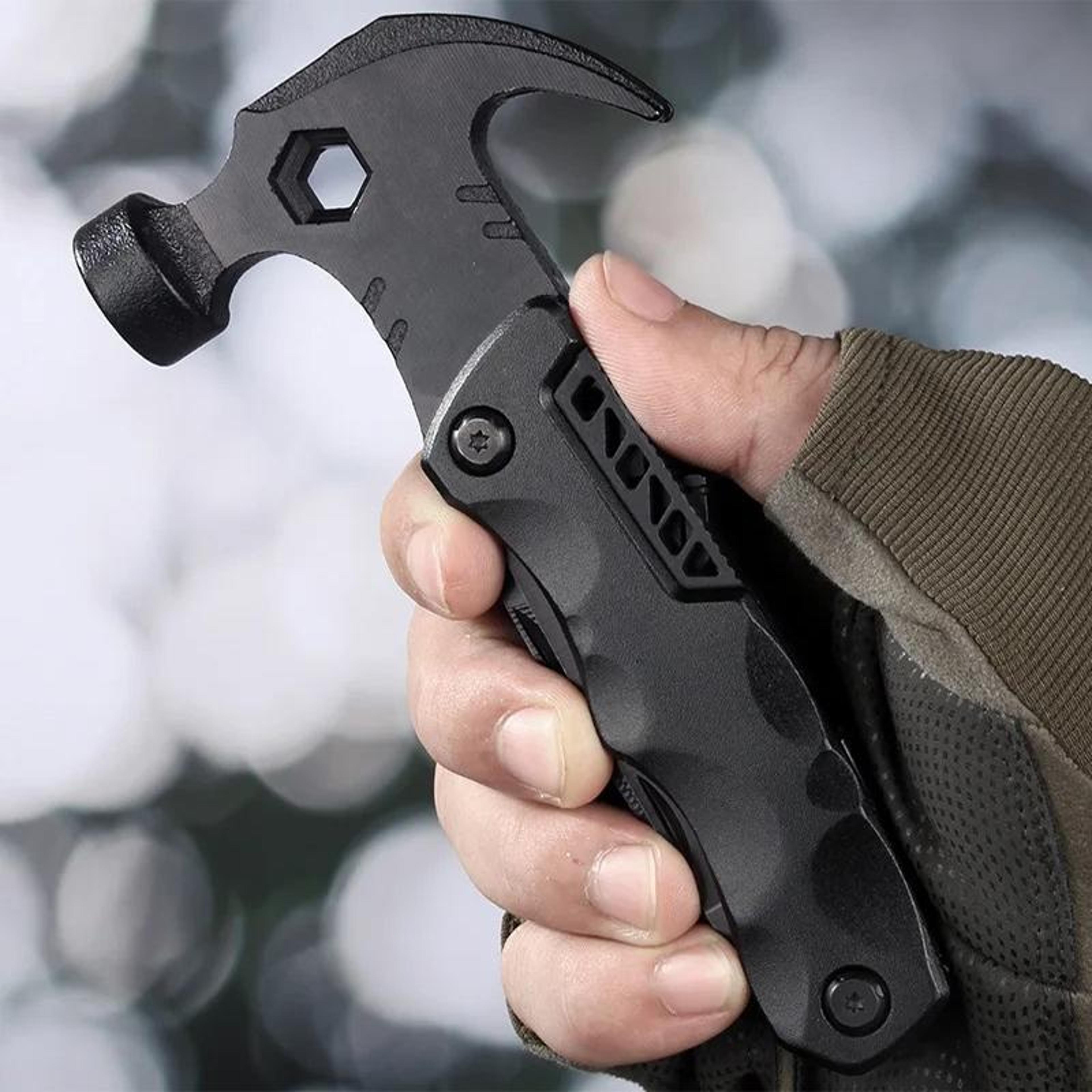 4 In 1 Foldable Survival Hammer Car Emergency Tool With Glass Breaker  Outdoor Multi Tool 6