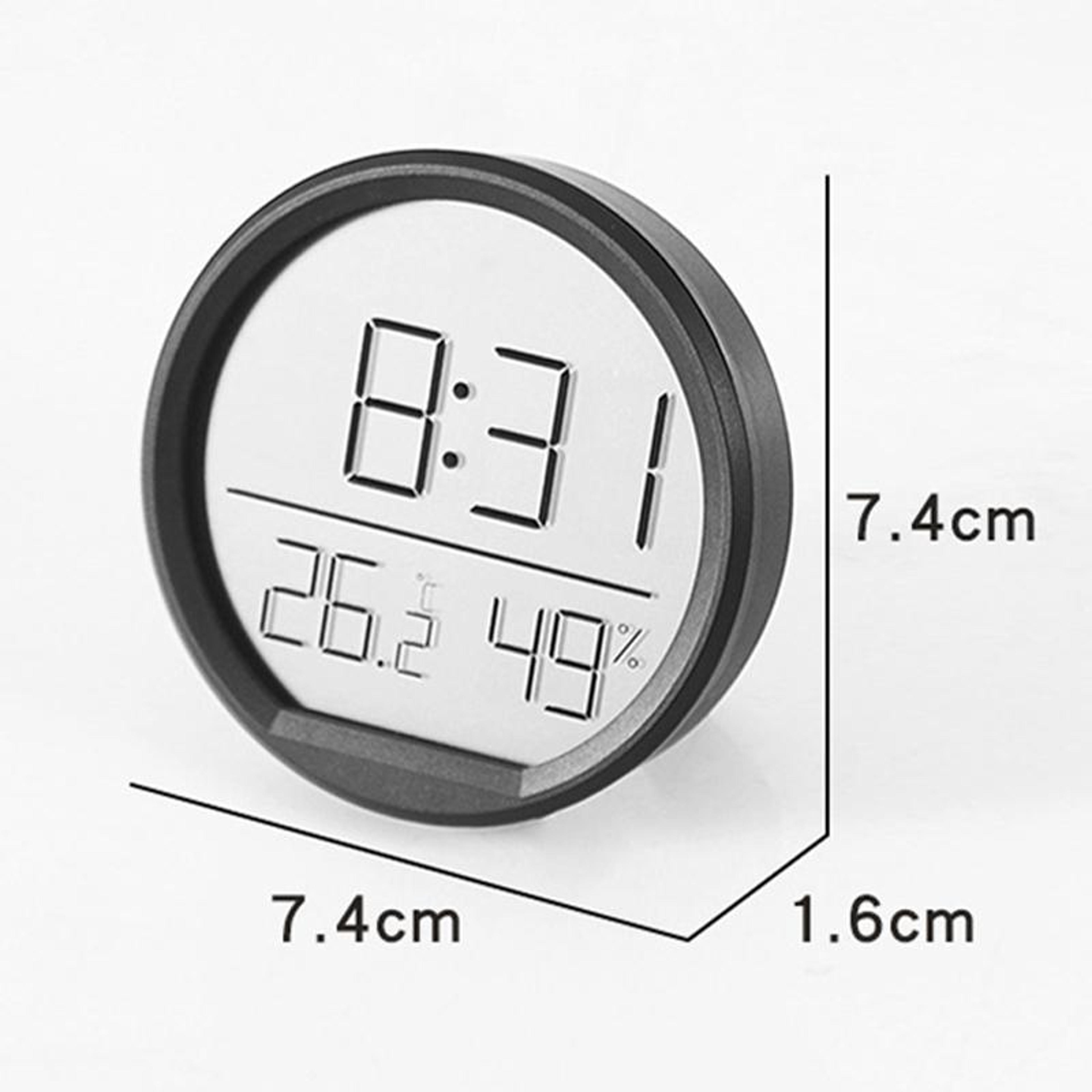 Smart Digital Thermometer Hygrometer Clock With Magnetic Mount LED Display For Home  Office 1