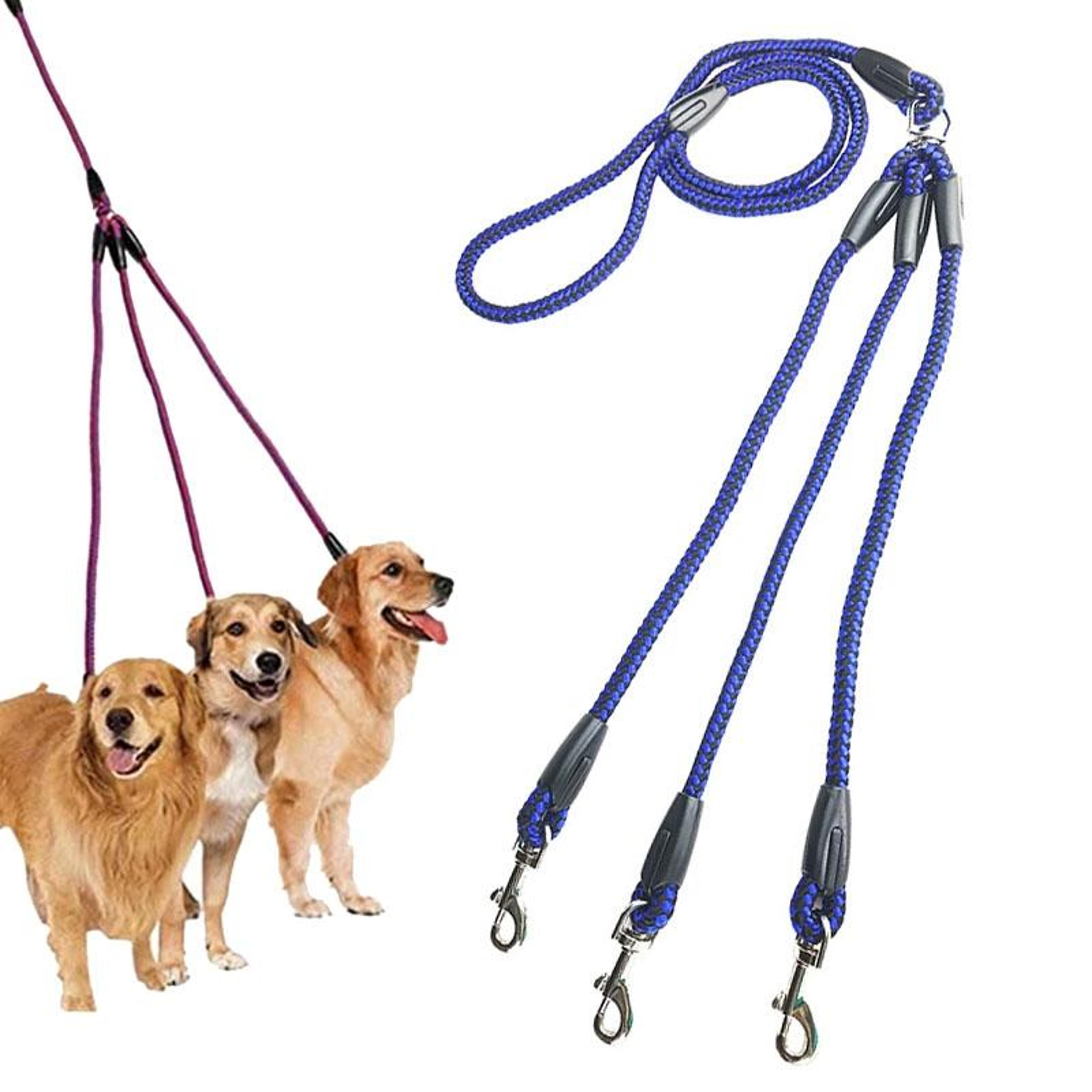3 In 1 Adjustable Dog Leash For Multiple Dogs With TangleFree Rotating Splitter 0