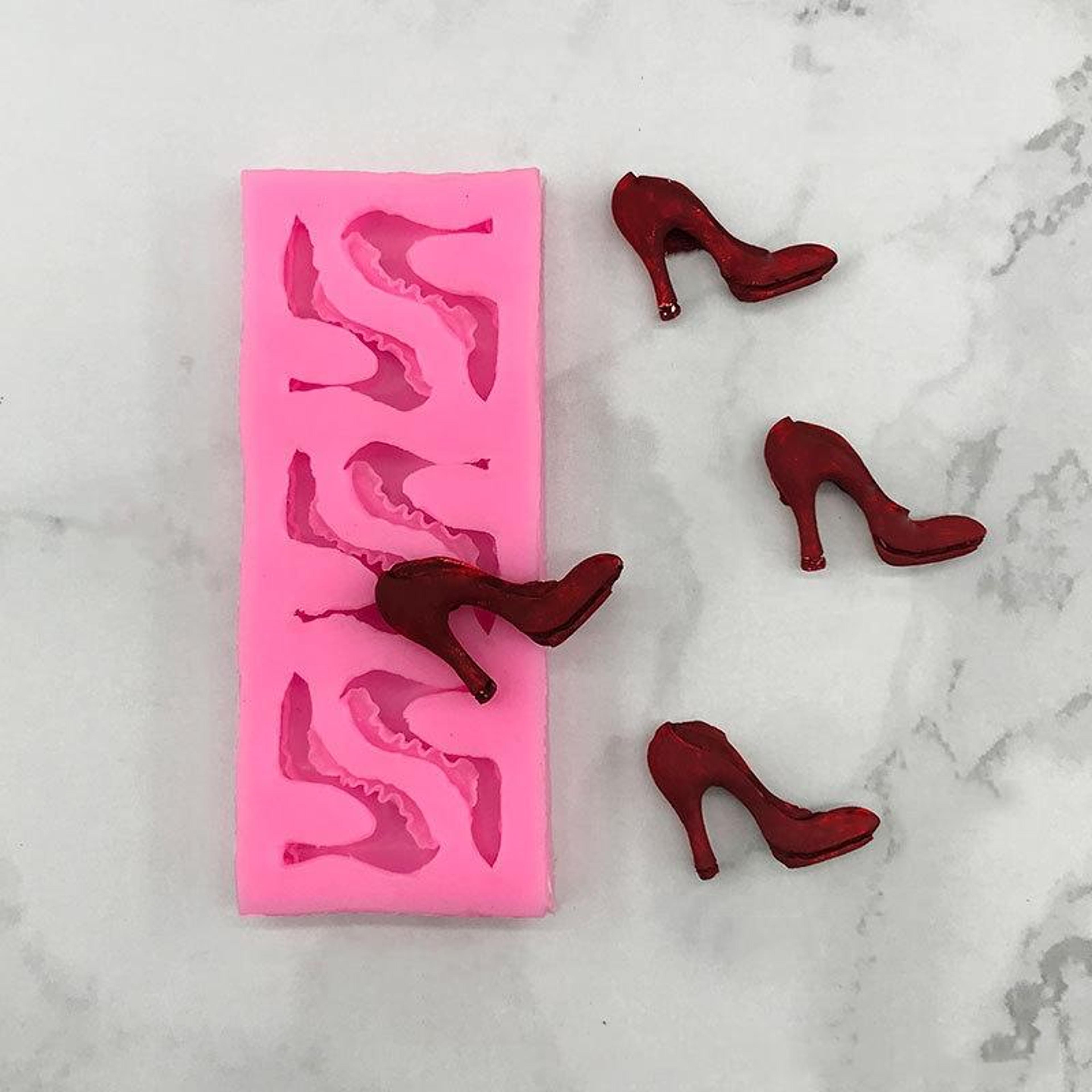 3D High Heel Silicone Mold For Chocolate Fondant  Resin Crafts 6