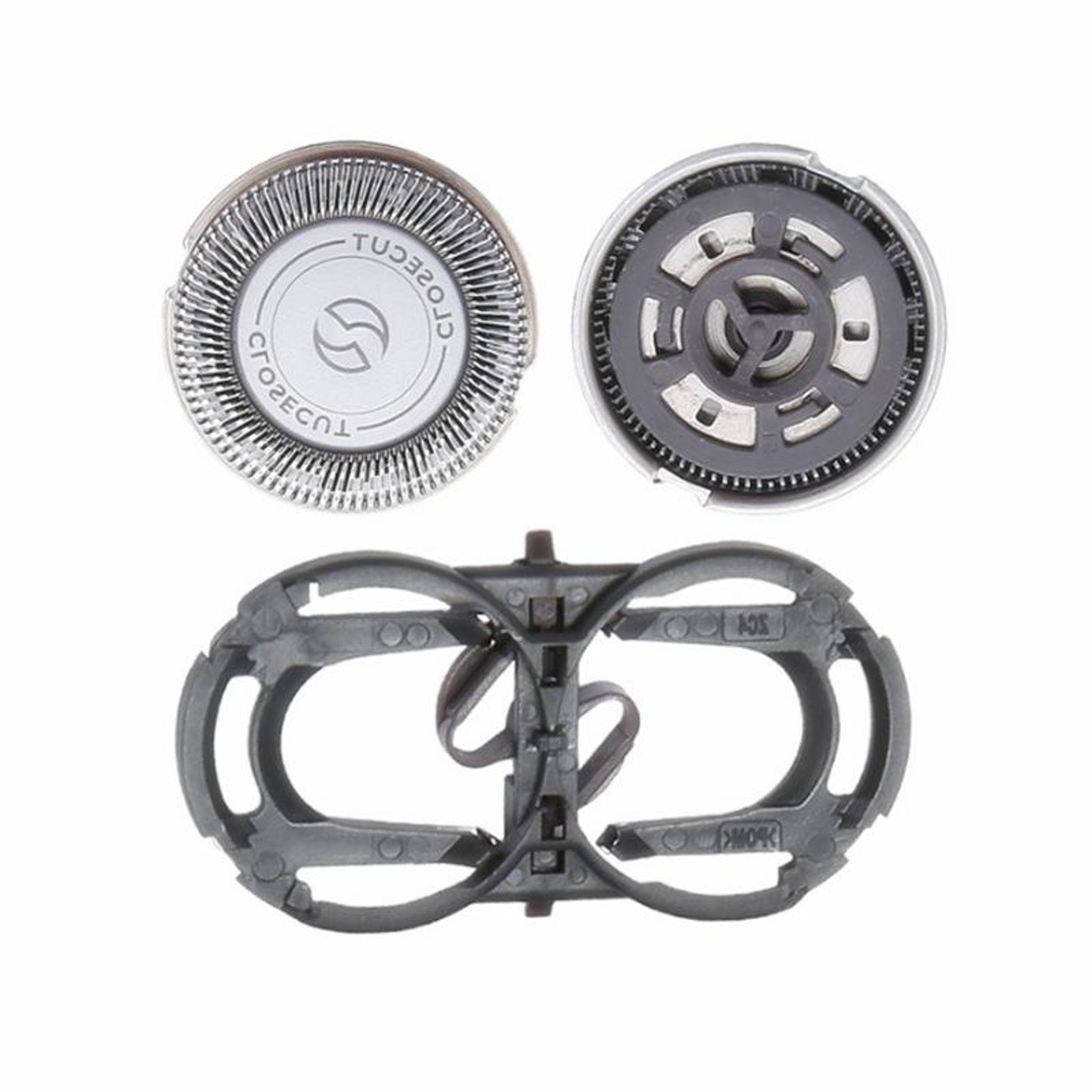 Philips Compatible Replacement Shaver Heads Kit With Holder For Smooth Close Shave 3