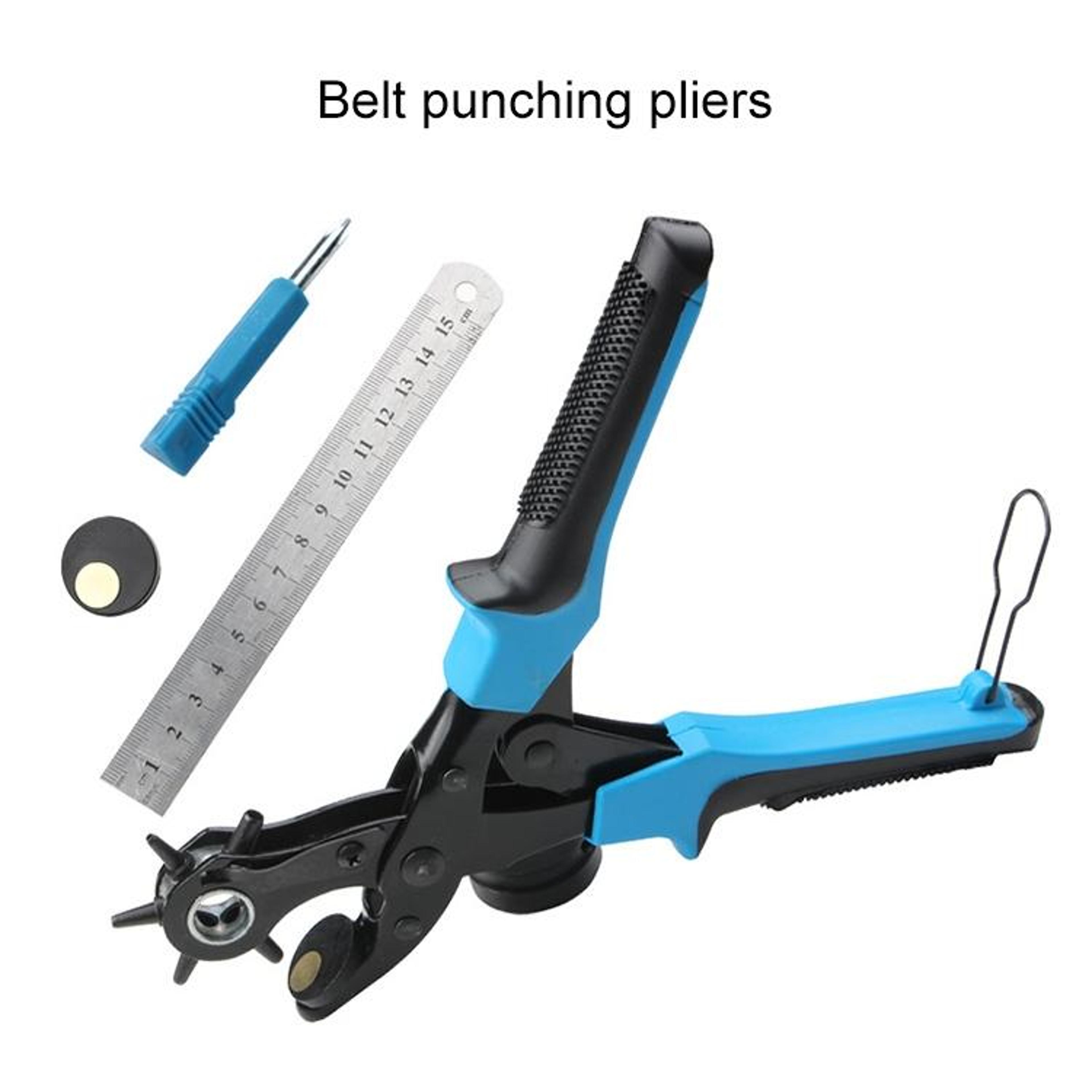 6 Hole Leather Hole Punch Tool For Belts Fabric  DIY Craft Repairs 1