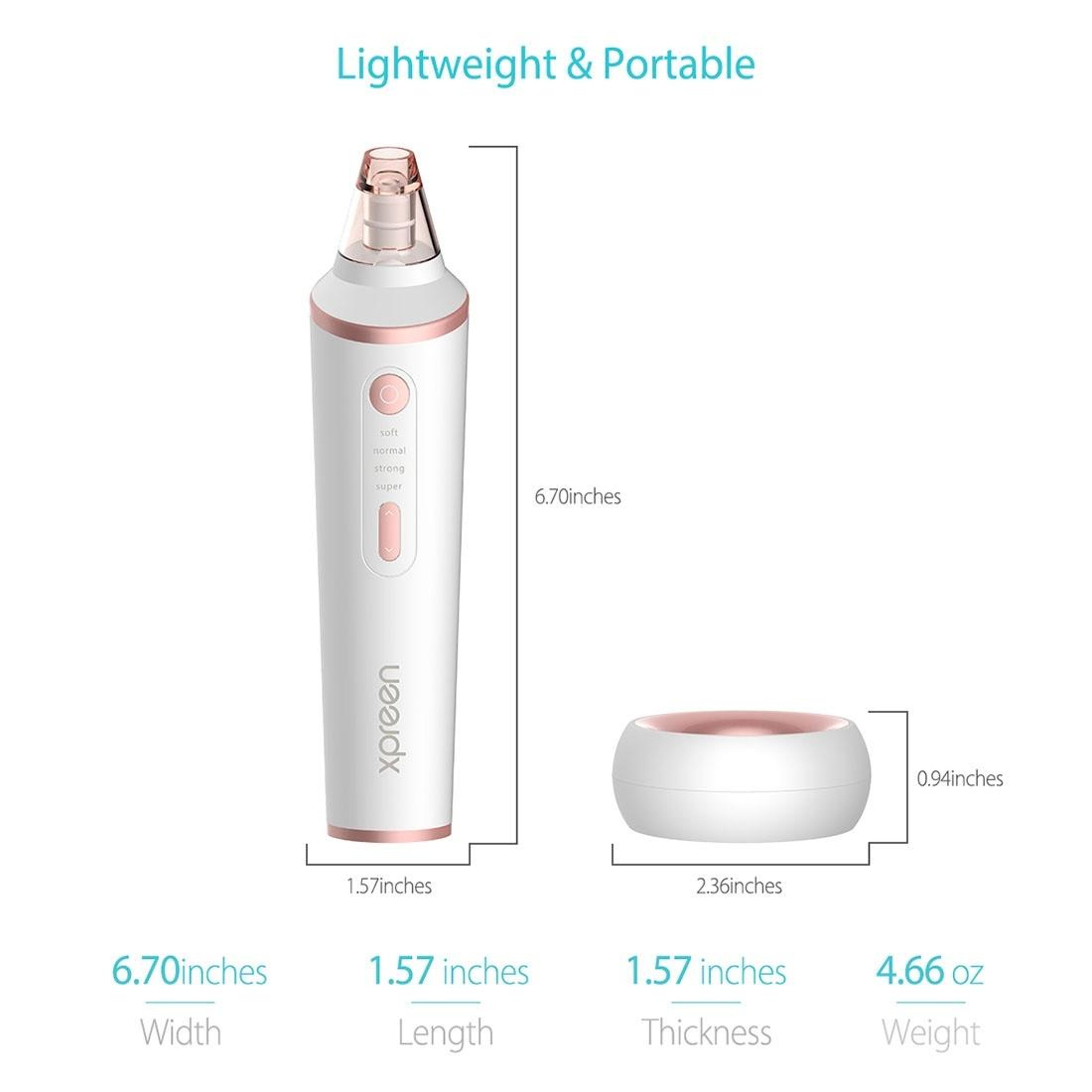 Blackhead Remover Pore Vacuum With LED Light  Wireless Charging 6