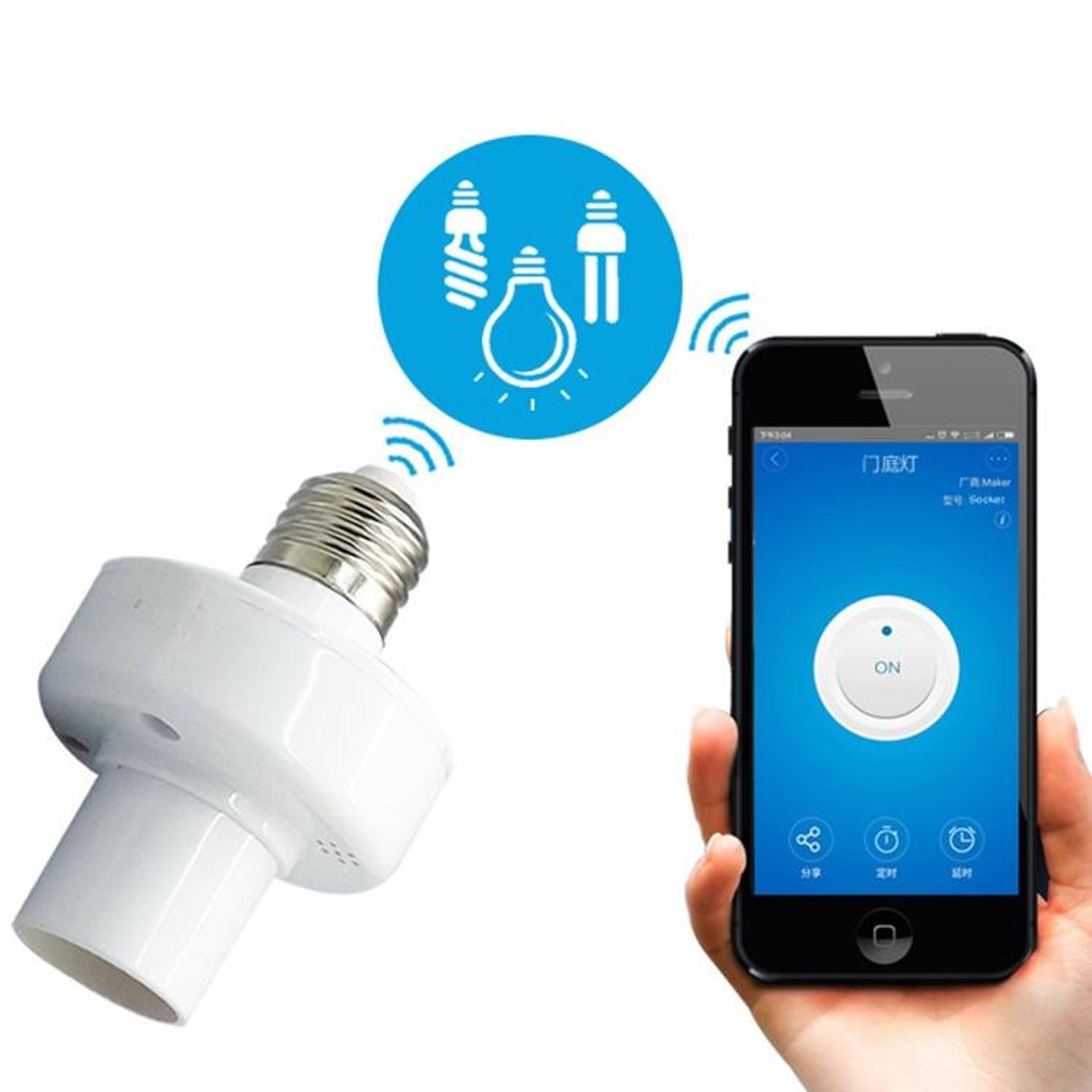 Sonoff WiFi Smart Light Socket With Alexa Voice Control  E27 Remote Lamp Holder 0