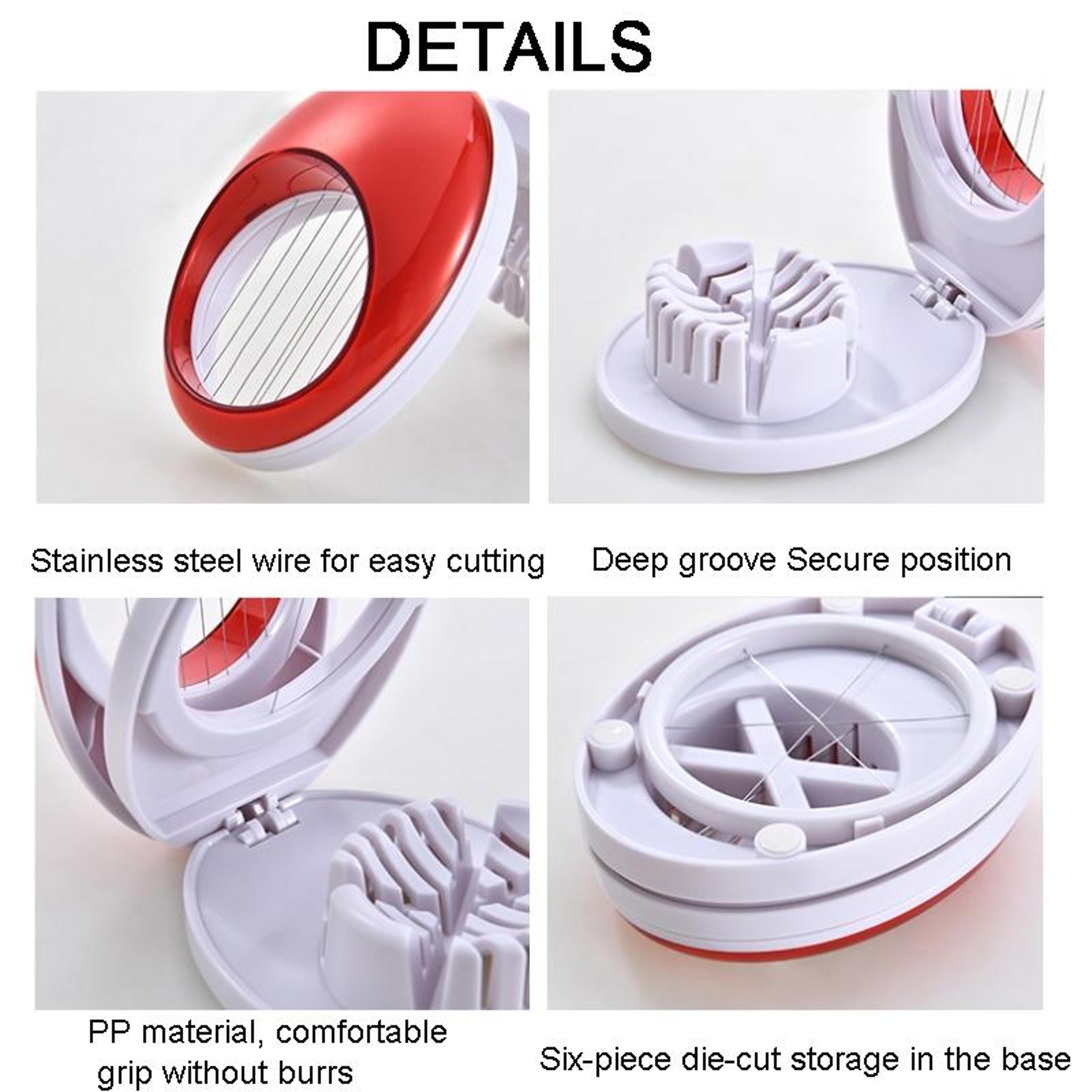 3in1 Egg Slicer  Soft Fruit Cutter For Strawberries Bananas And Mushrooms 4