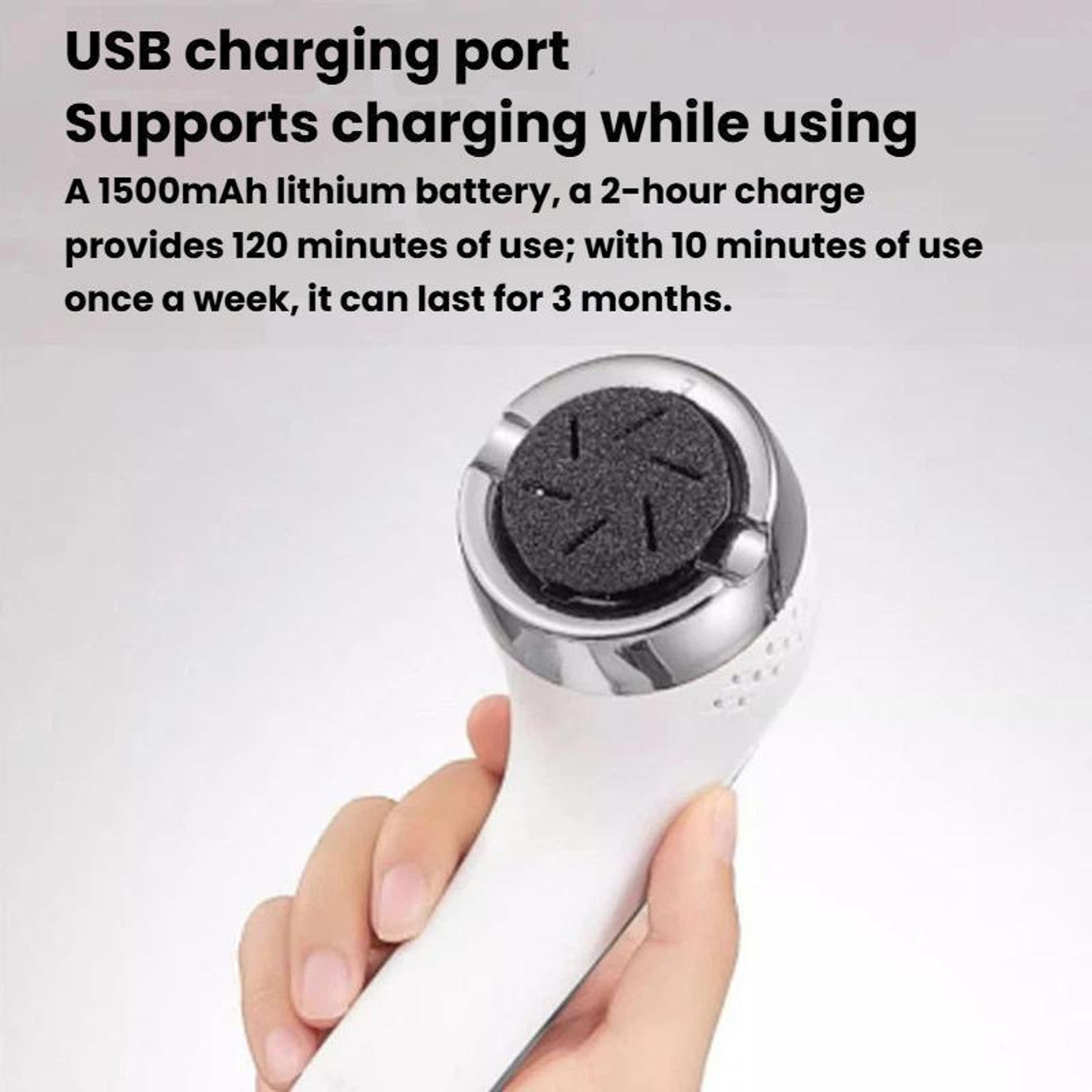 Smart Vacuum Electric Foot File With LCD Display  Waterproof Callus Remover 1