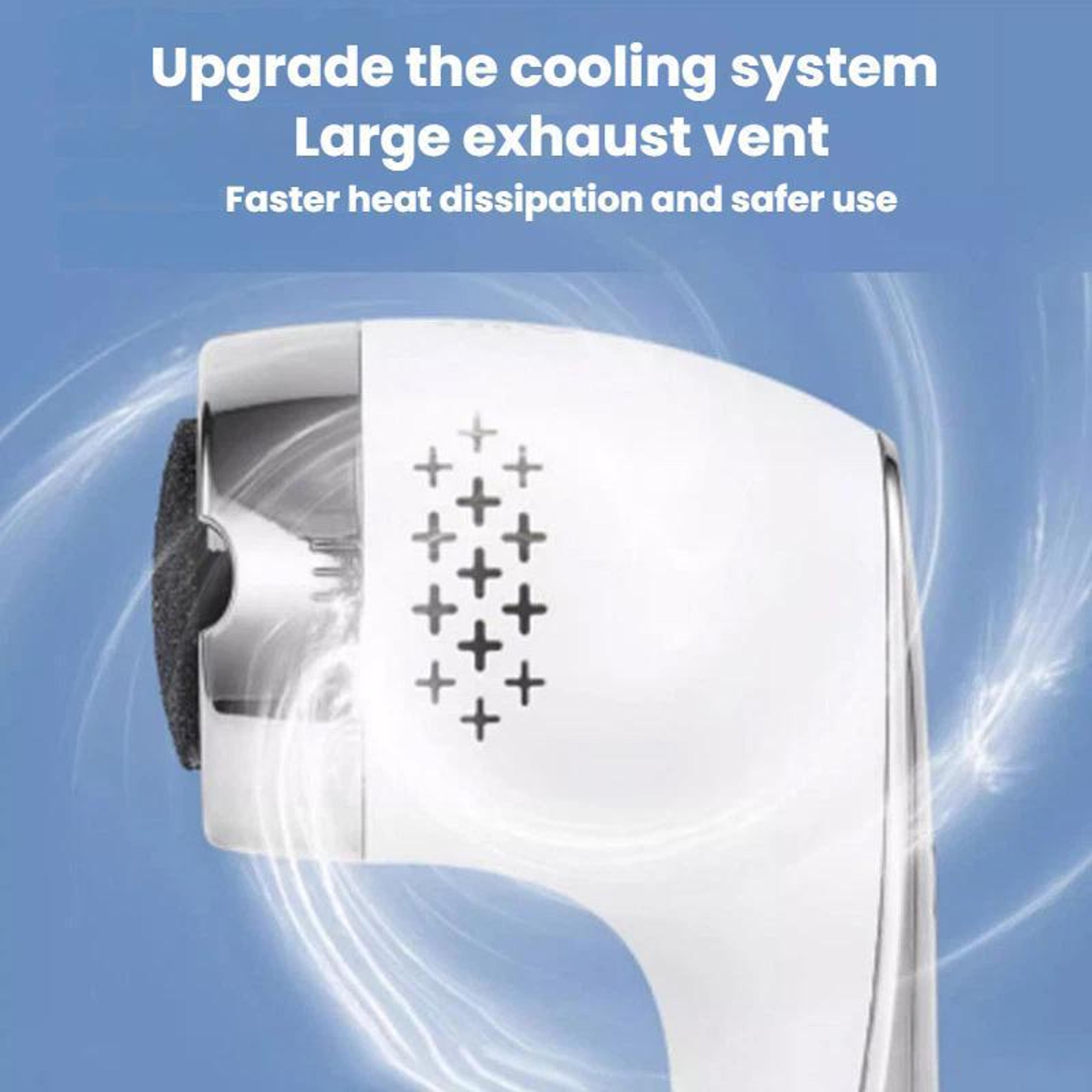 Smart Vacuum Electric Foot File With LCD Display  Waterproof Callus Remover 8