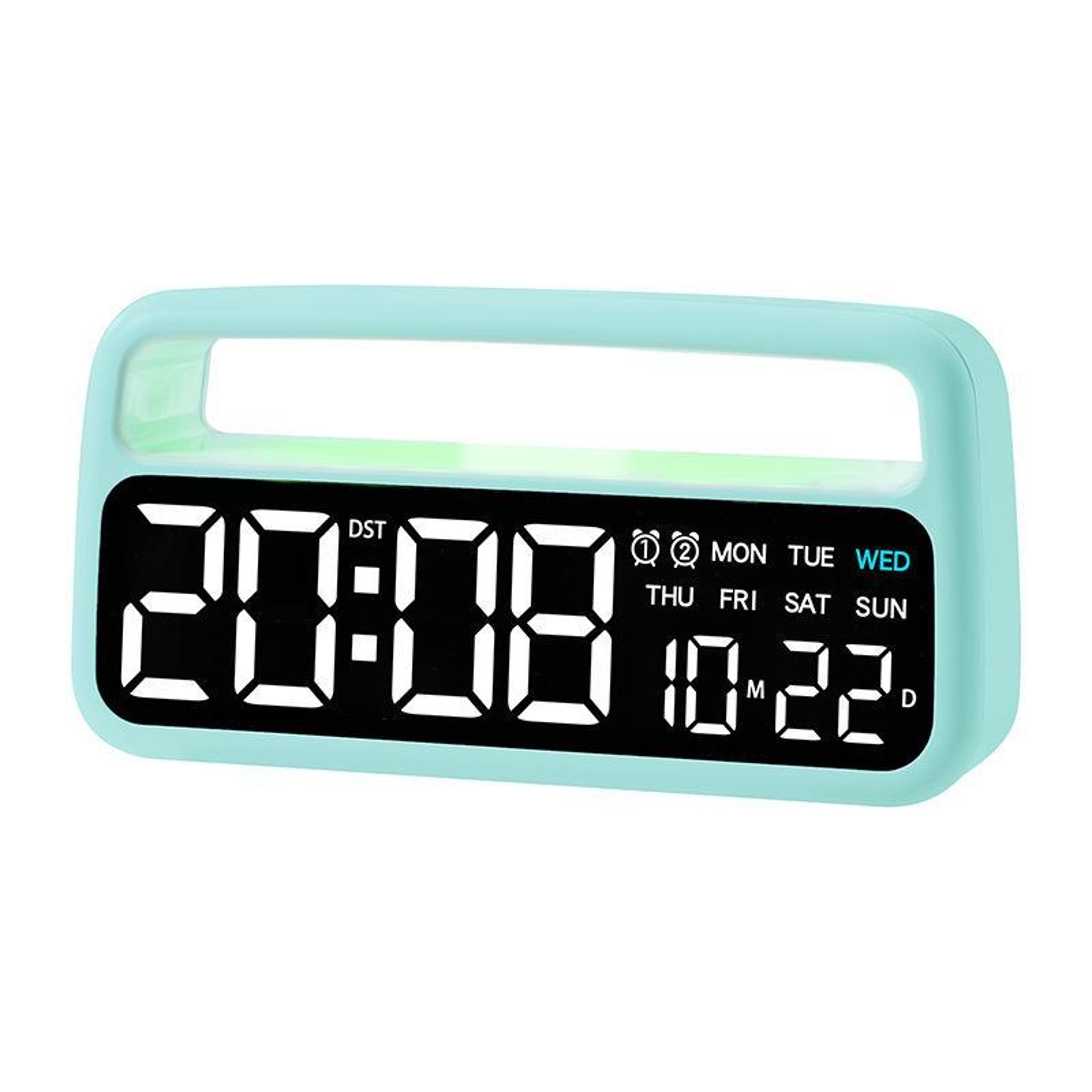 LED Alarm Clock With Ambient Night Light  Auto Dimming Display 8