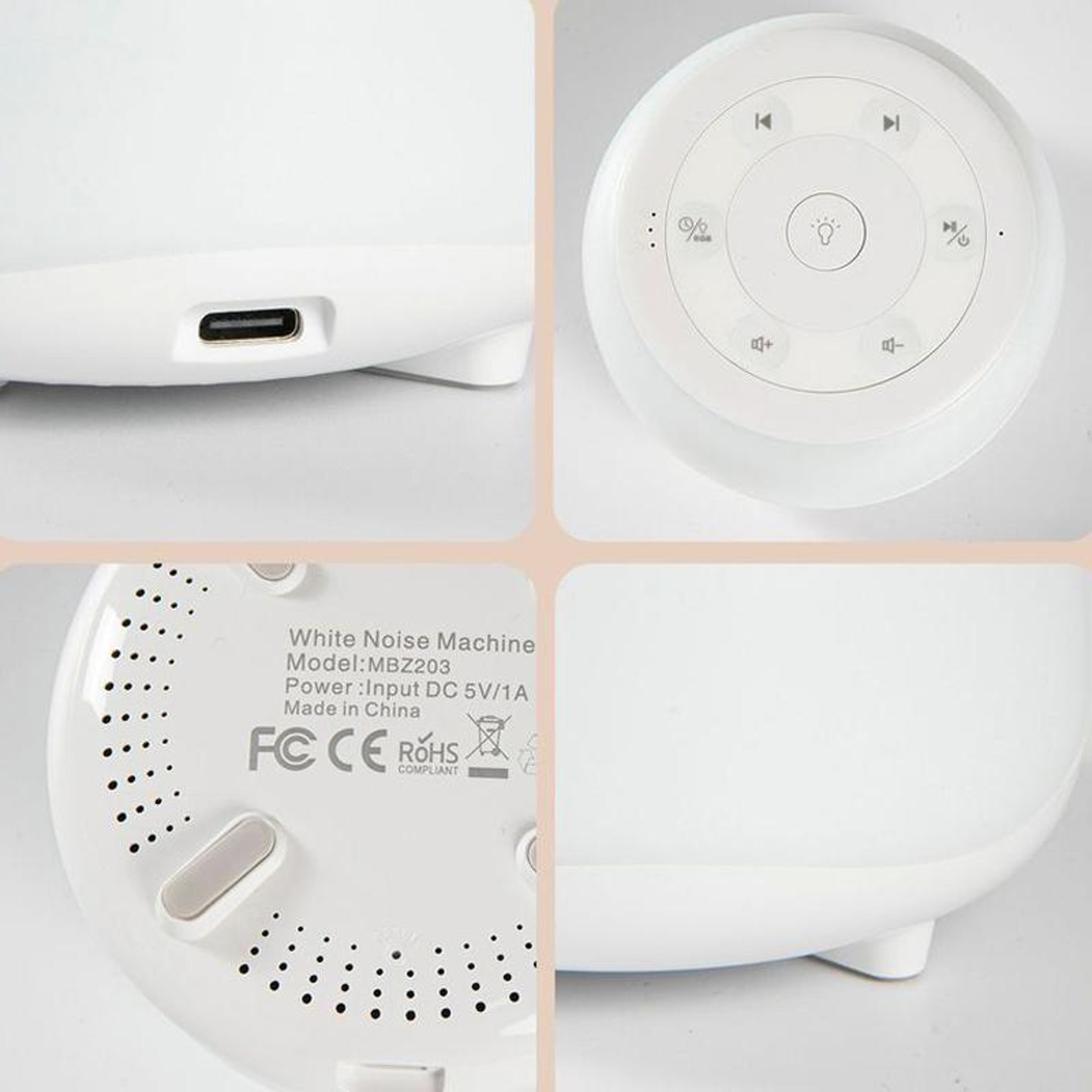 Portable White Noise Machine With Night Light  Sleep Sounds For Adults And Babies 5