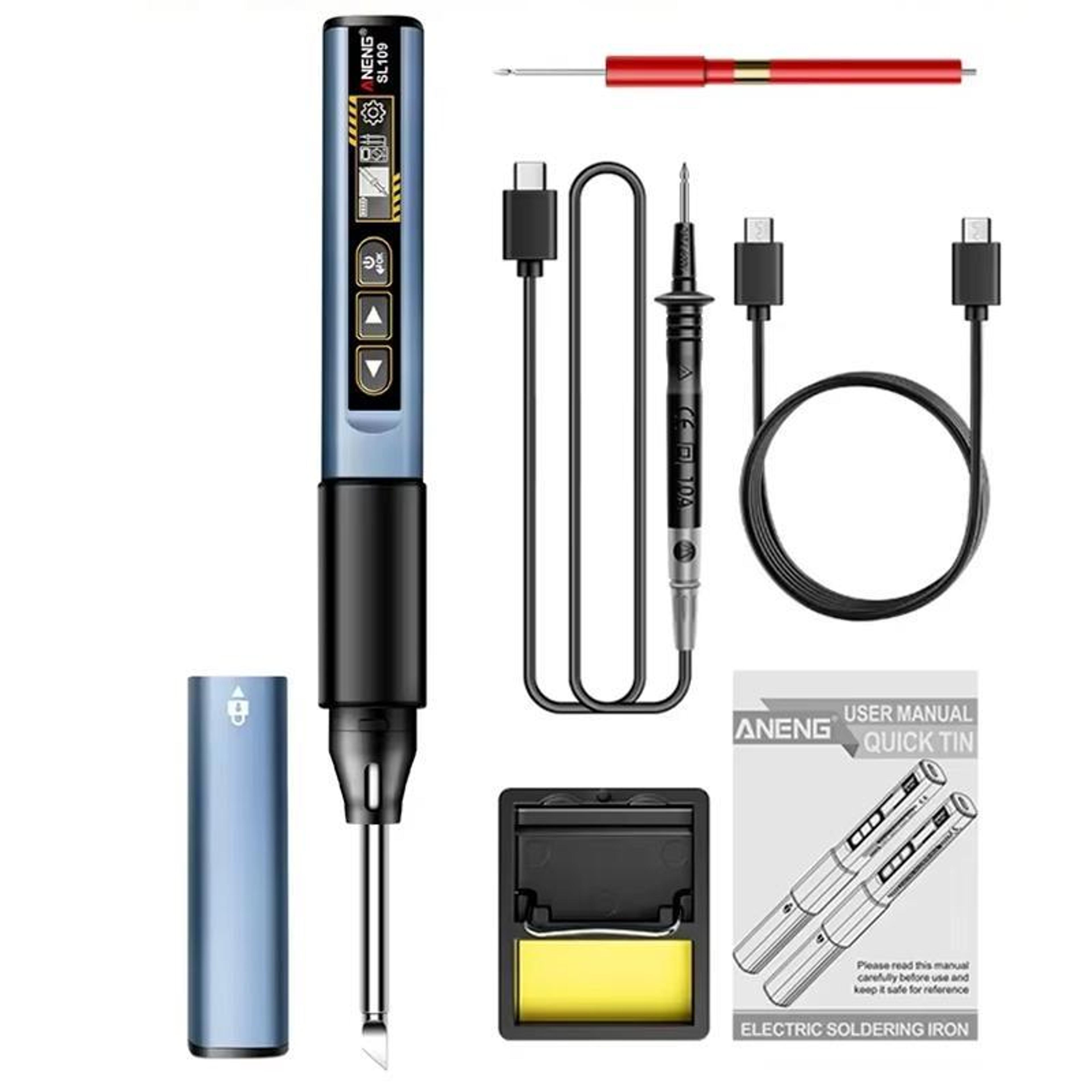 75W Portable Soldering Iron With Digital Multimeter  USBC Fast Charging 11