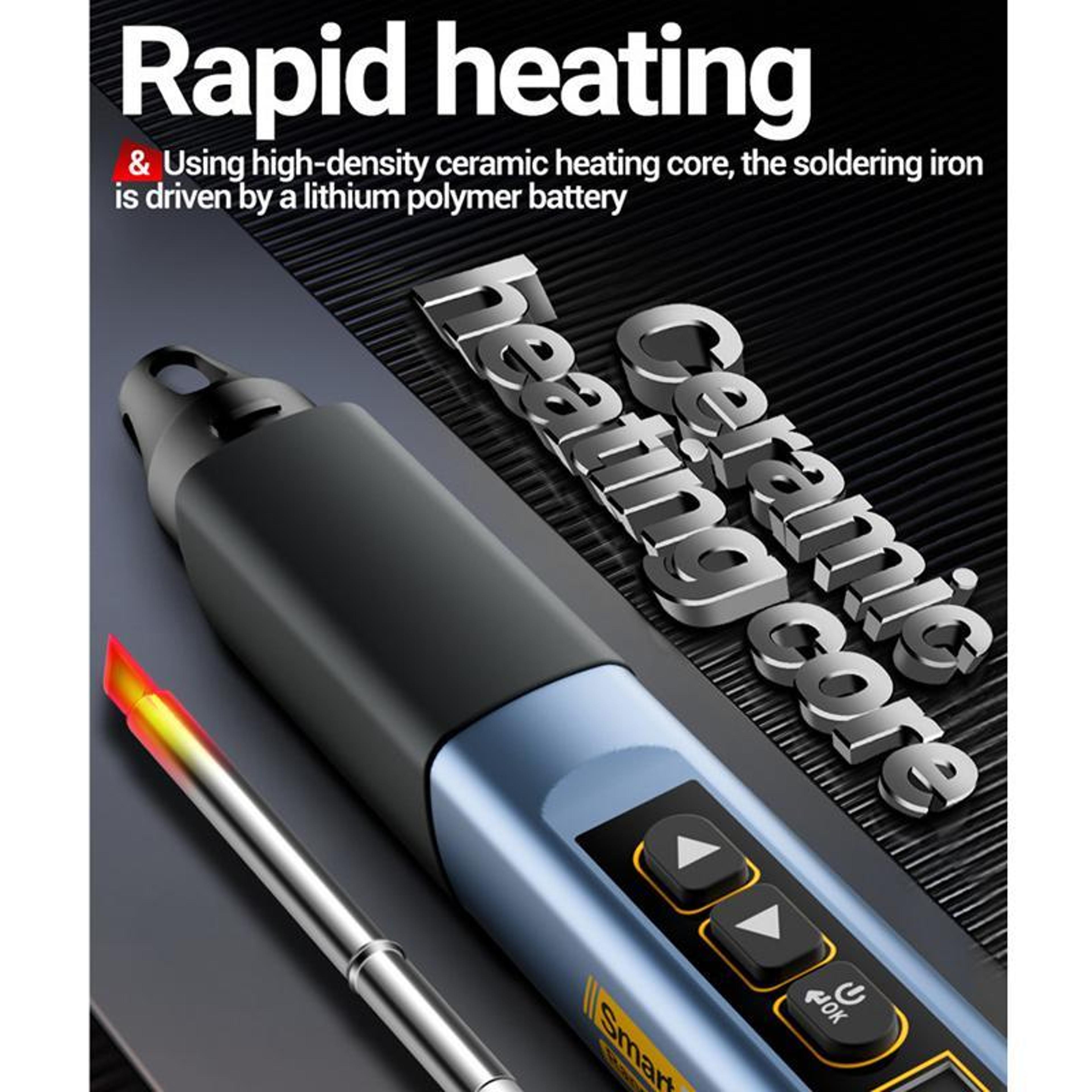 75W Portable Soldering Iron With Digital Multimeter  USBC Fast Charging 5