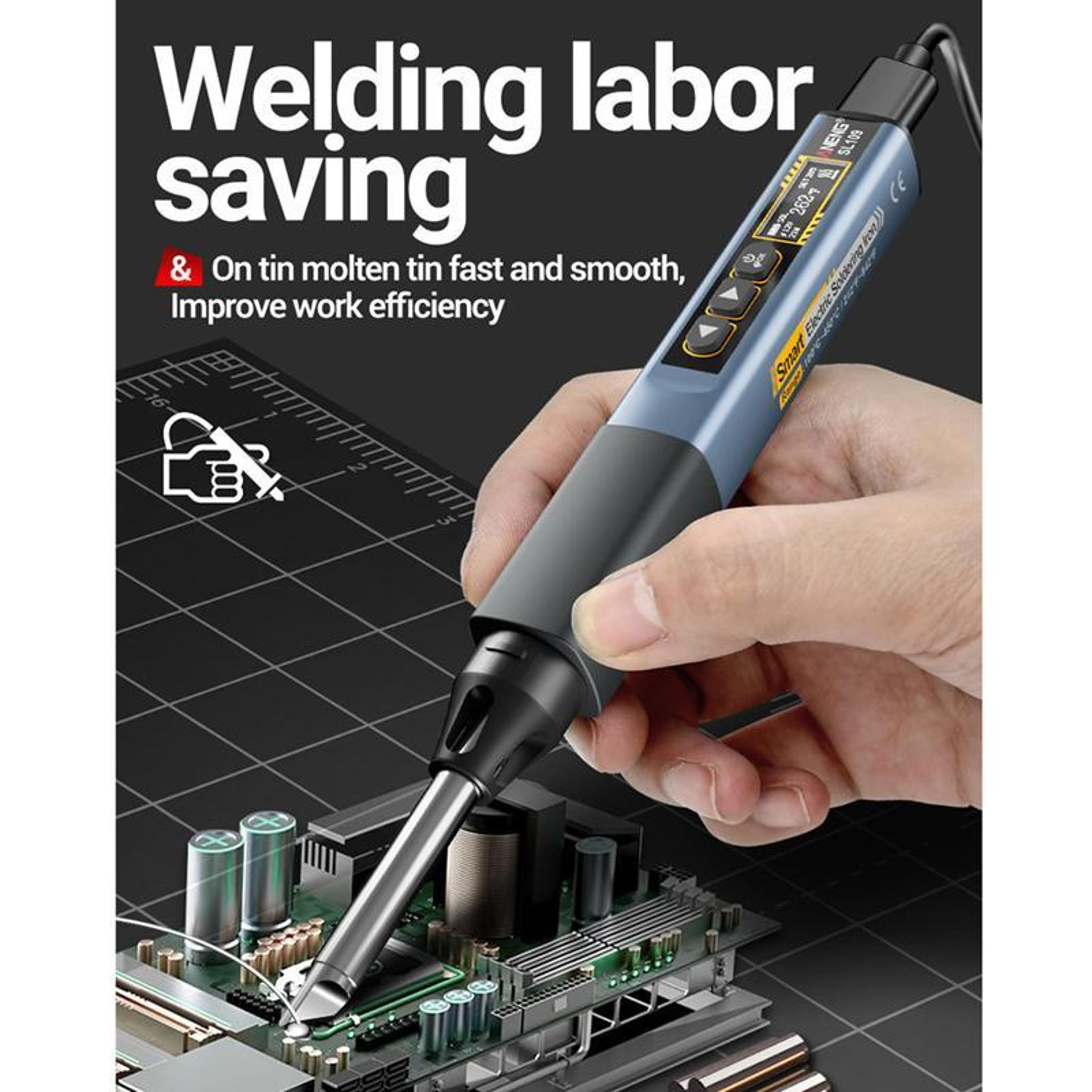 75W Portable Soldering Iron With Digital Multimeter  USBC Fast Charging 6