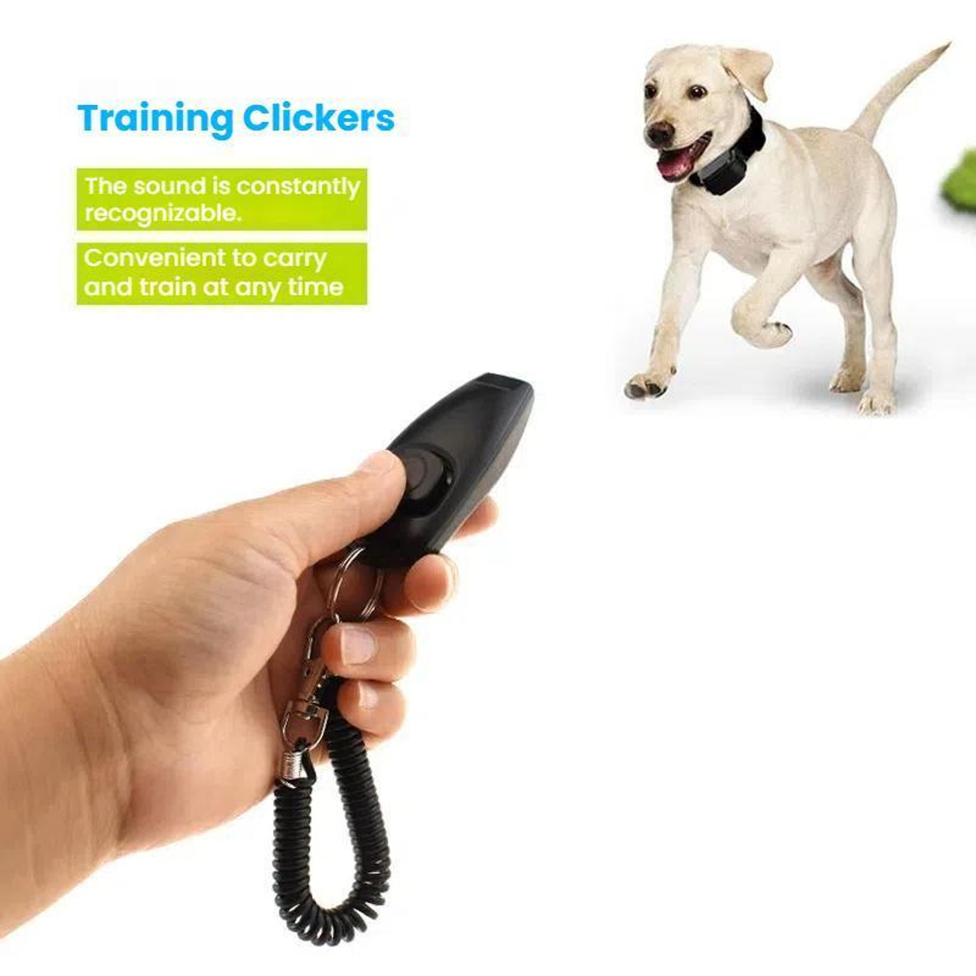 2in1 Dog Training Clicker  Dog Whistle With Adjustable Wristband For Pet Obedience Training 3
