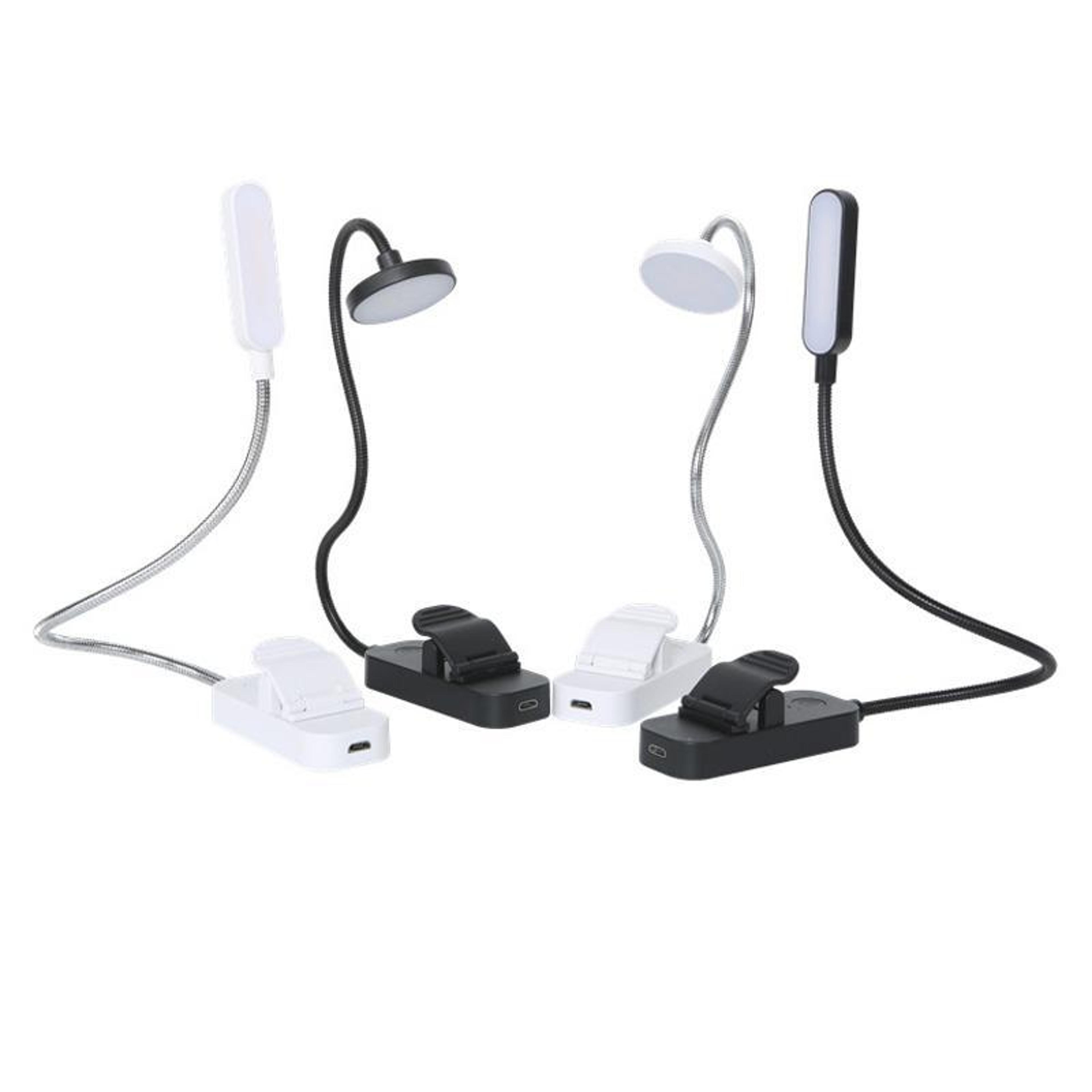 Rechargeable Book Light Clip On Reading Lamp With Adjustable Brightness  3 Color Modes 1