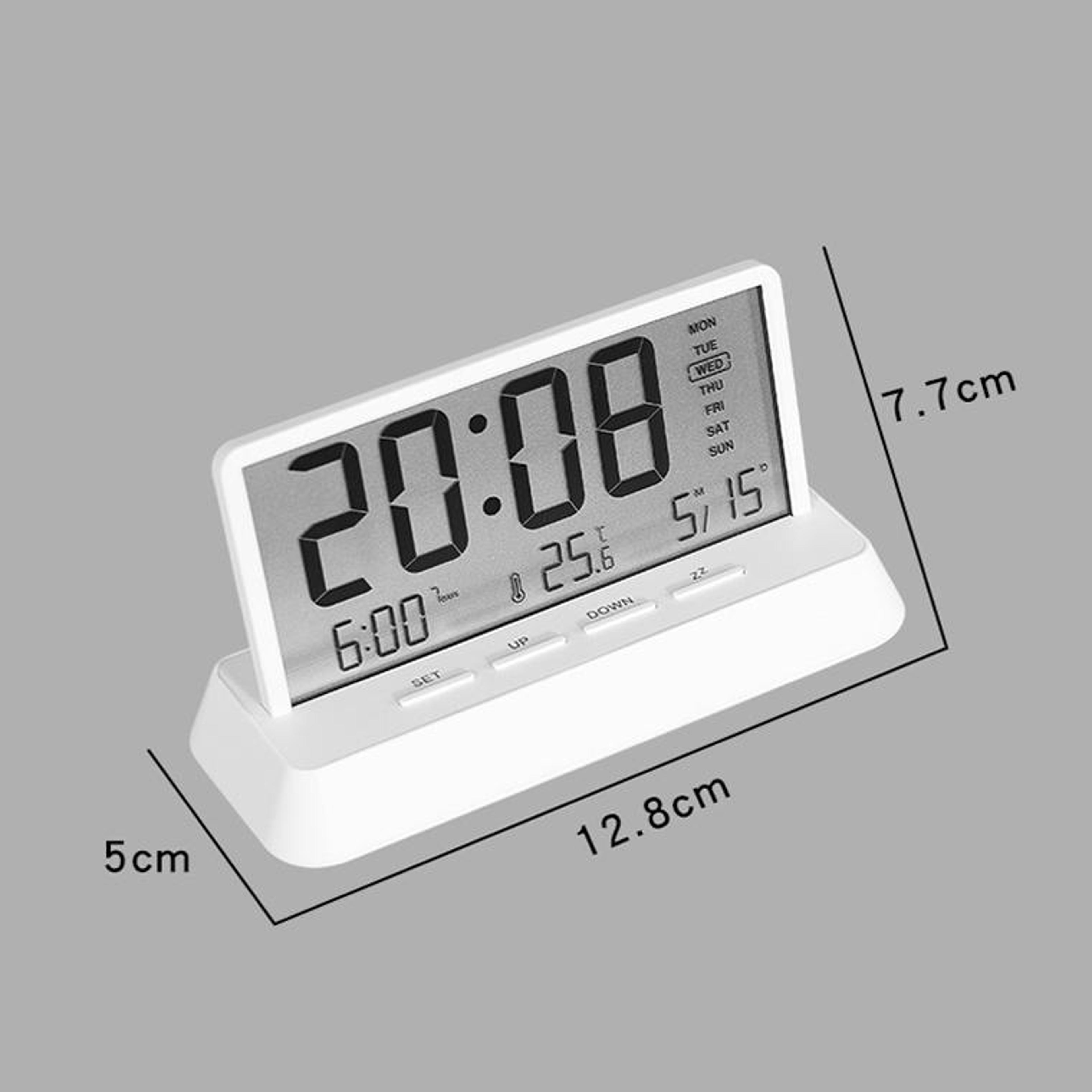 Smart LED Digital Alarm Clock With Temperature Display Date  Snooze Function 2