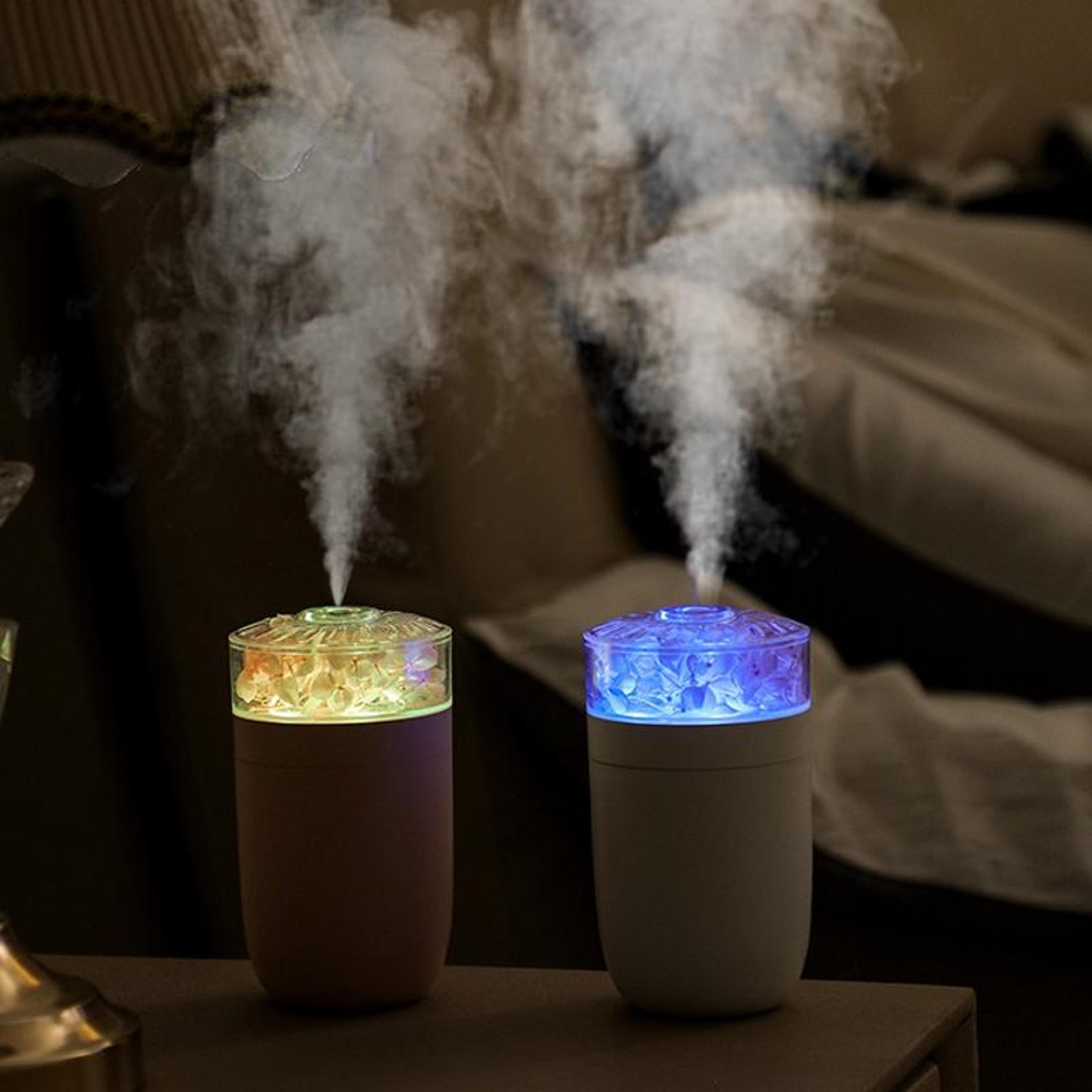 Flower Mist USB Air Humidifier With Ambient Light For Home Office  Car 8