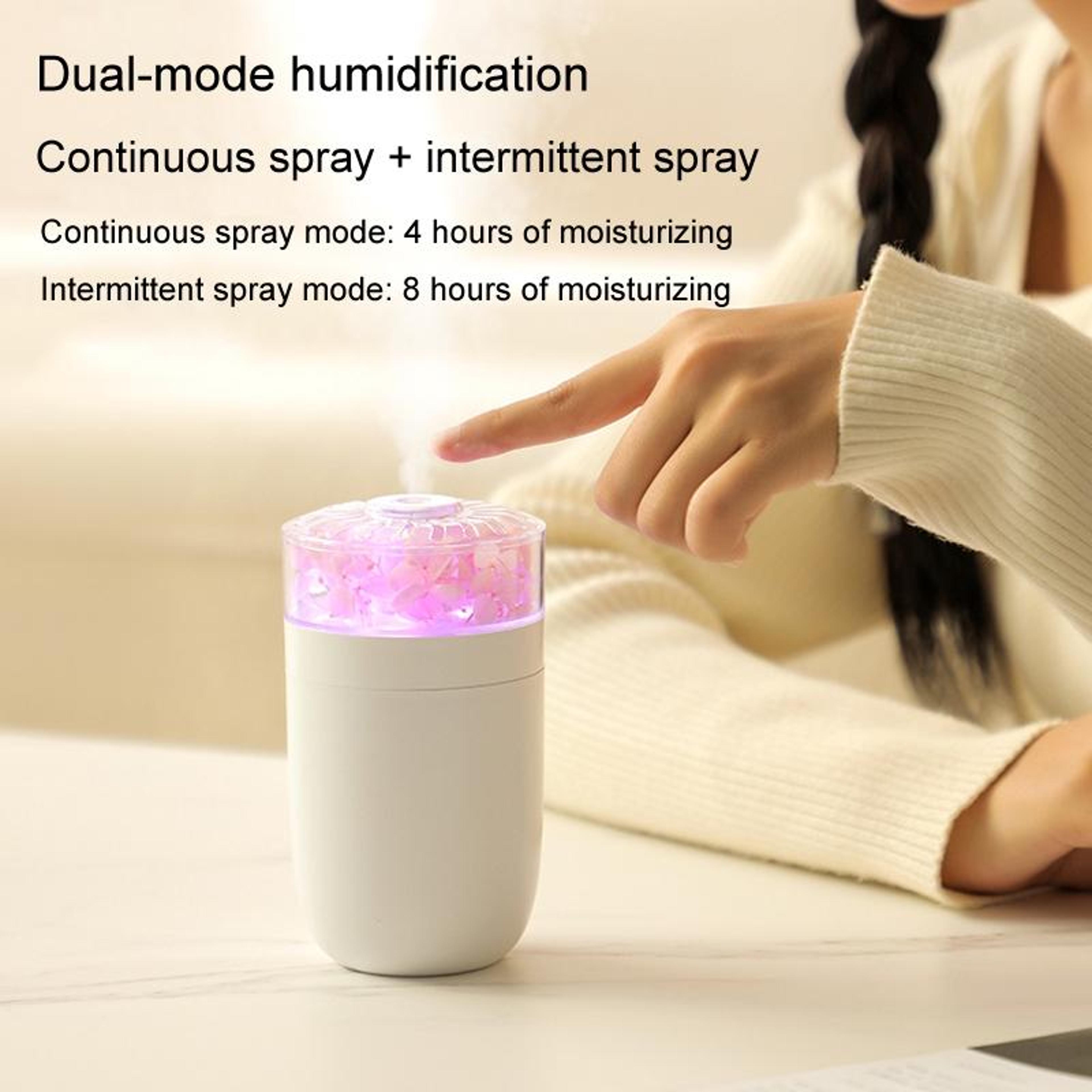 Flower Mist USB Air Humidifier With Ambient Light For Home Office  Car 3