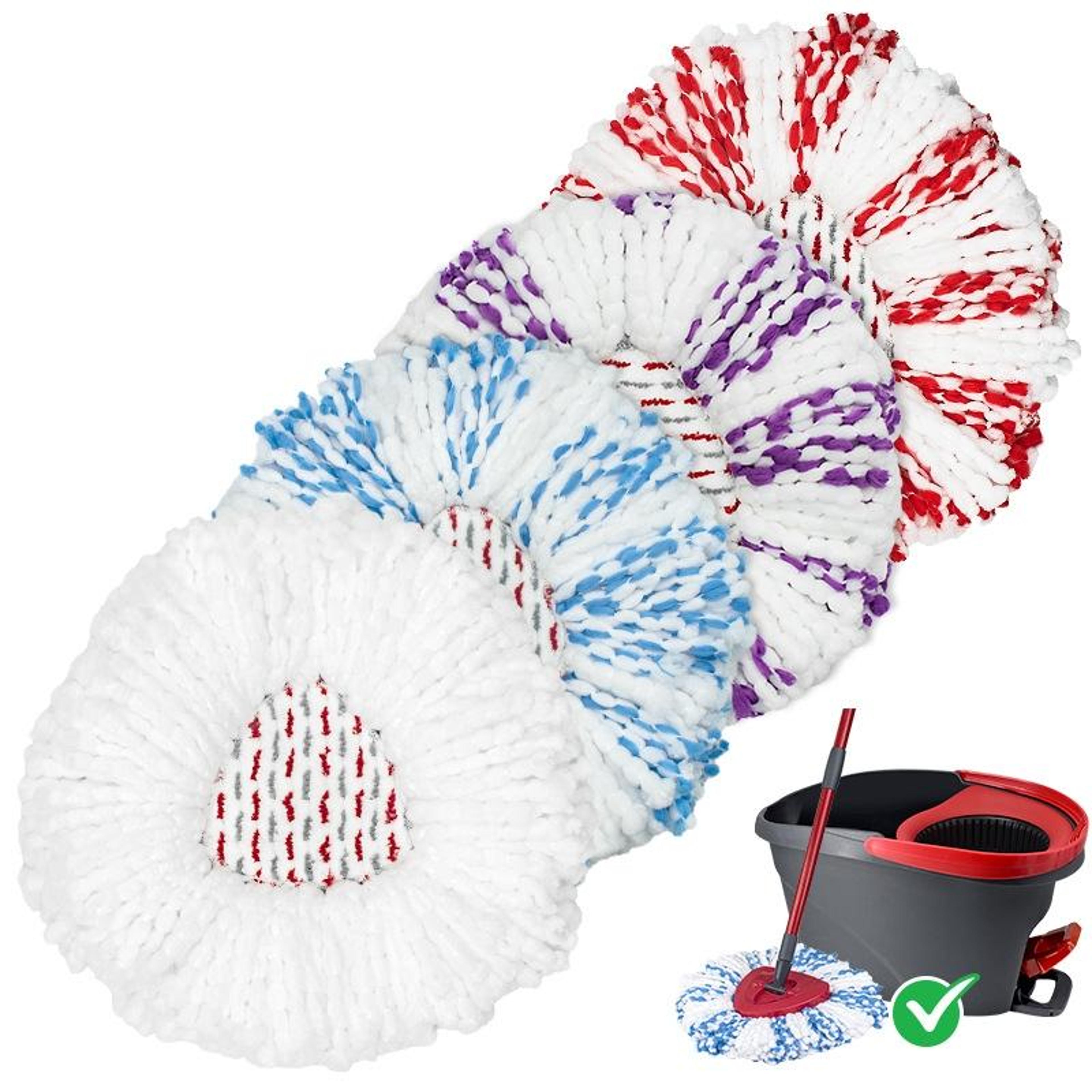 Microfiber Spin Mop Replacement Pad For OCedar  Vileda Floor Cleaning Systems 0