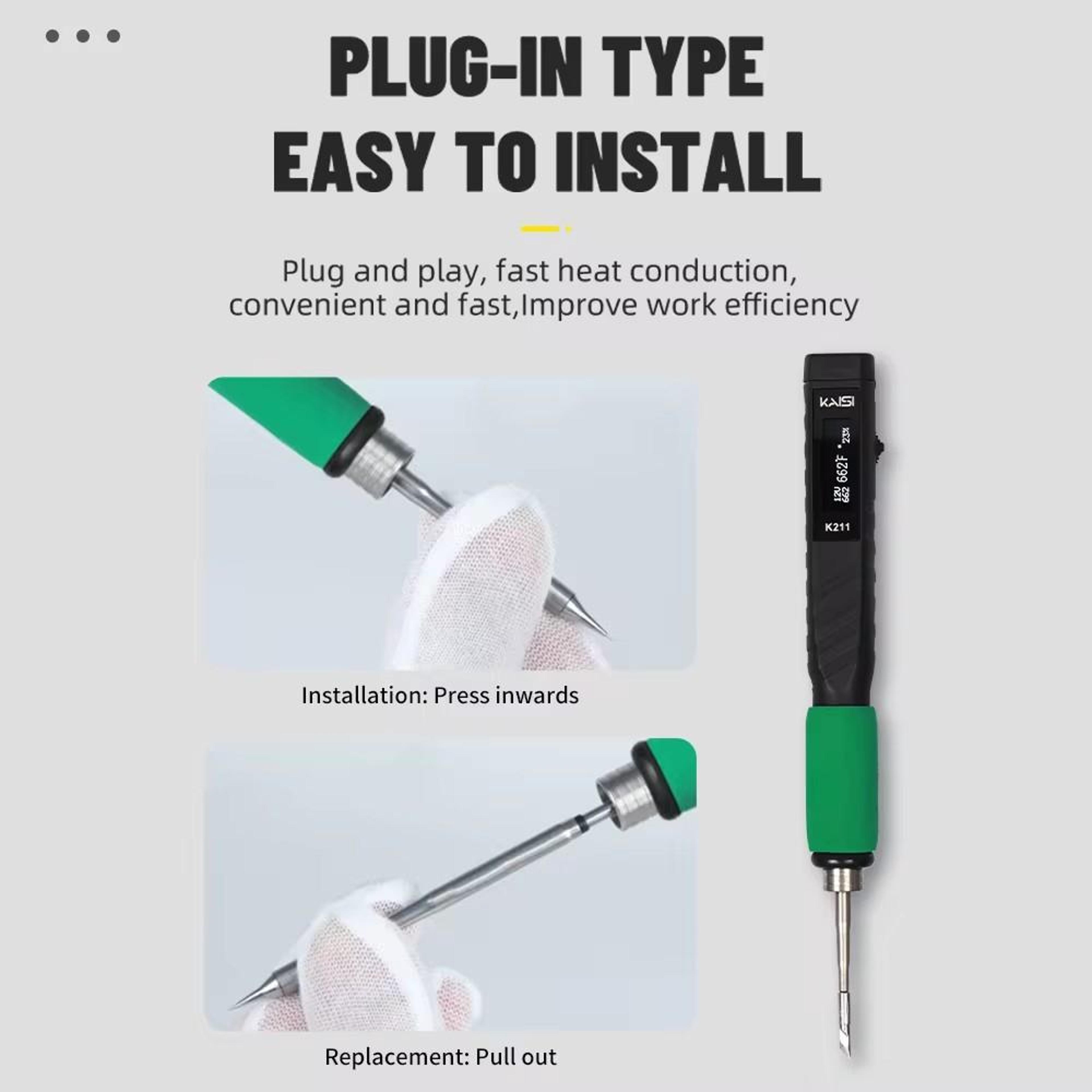 USB Soldering Iron With Smart Sleep  Type C Fast Heating For DIY Electronics Repair 4