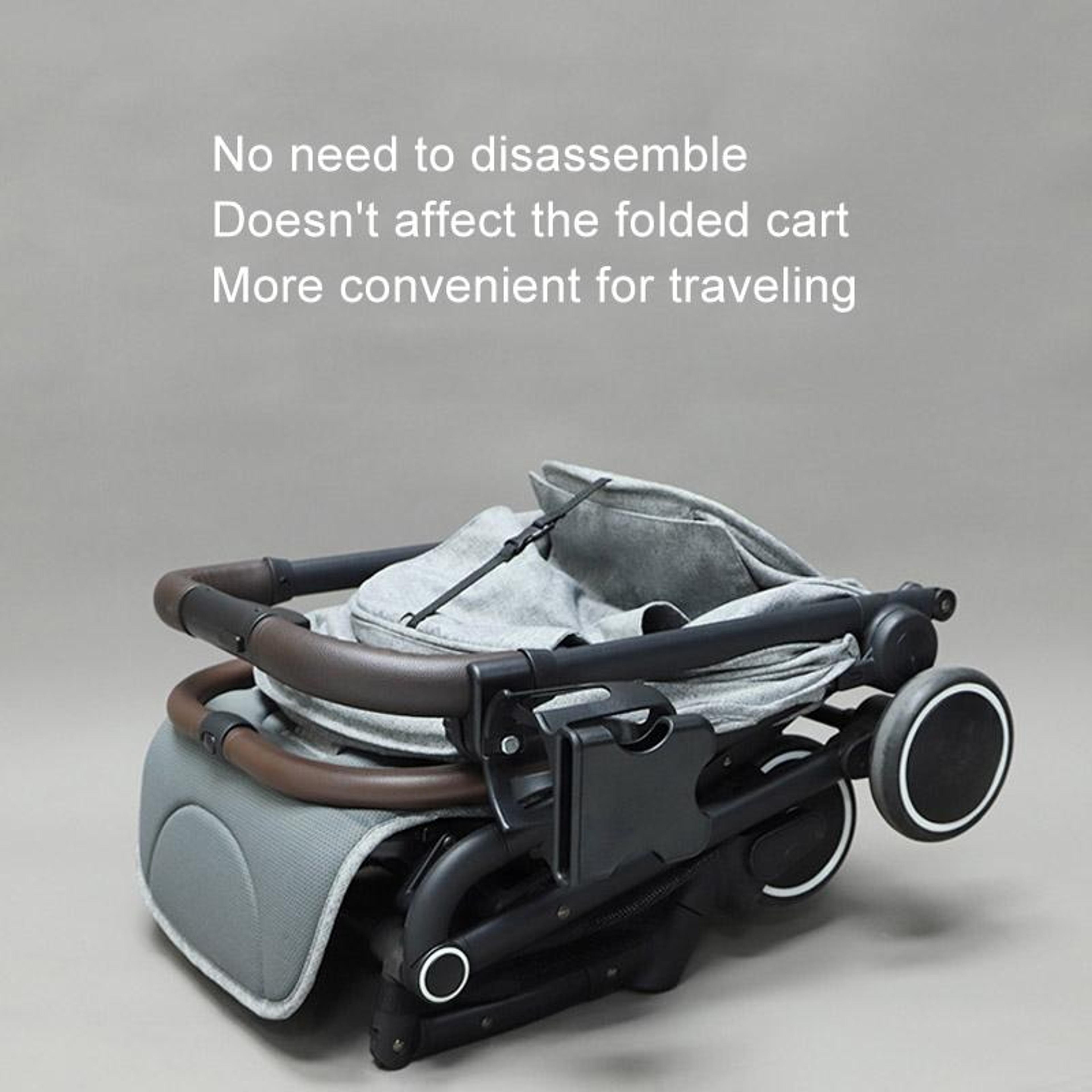 Universal Adjustable Stroller Cup  Phone Holder Accessory With Bottle Rack 8
