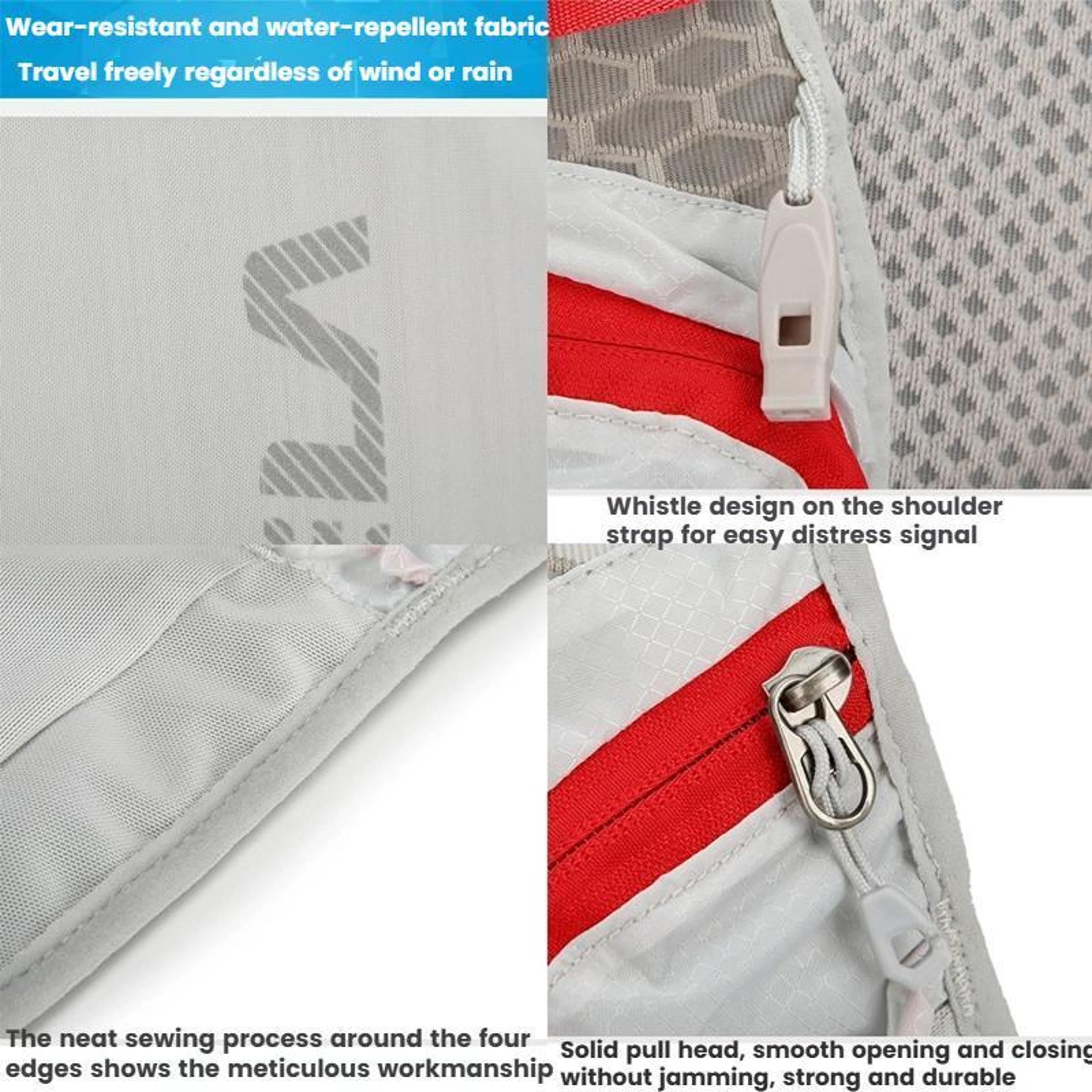 Lightweight Hydration Backpack For Cycling Running  Hiking With Breathable Reflective Design 11