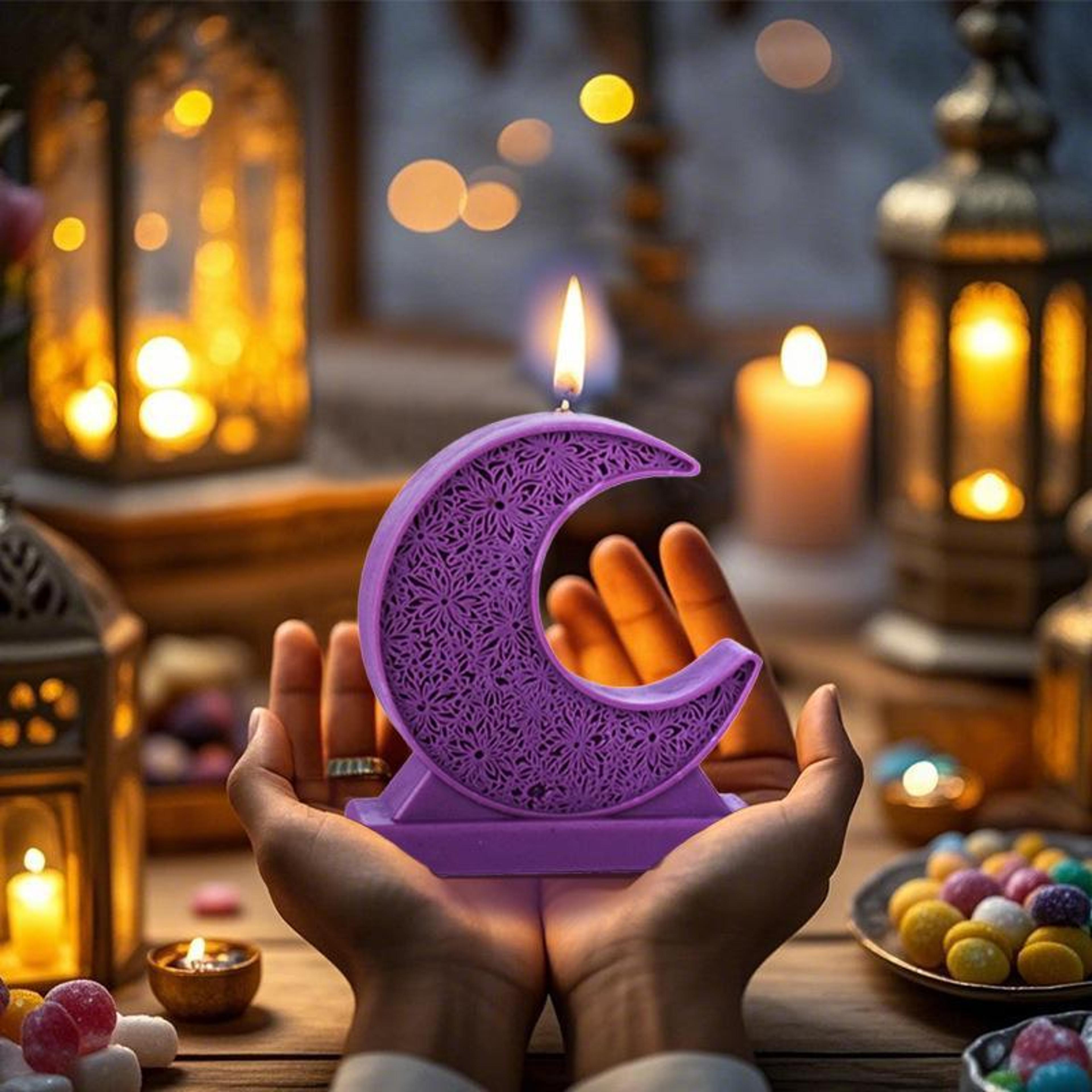 Moon  Star Silicone Candle Mold For DIY Aromatherapy Candles Soap  Plaster Crafts 1