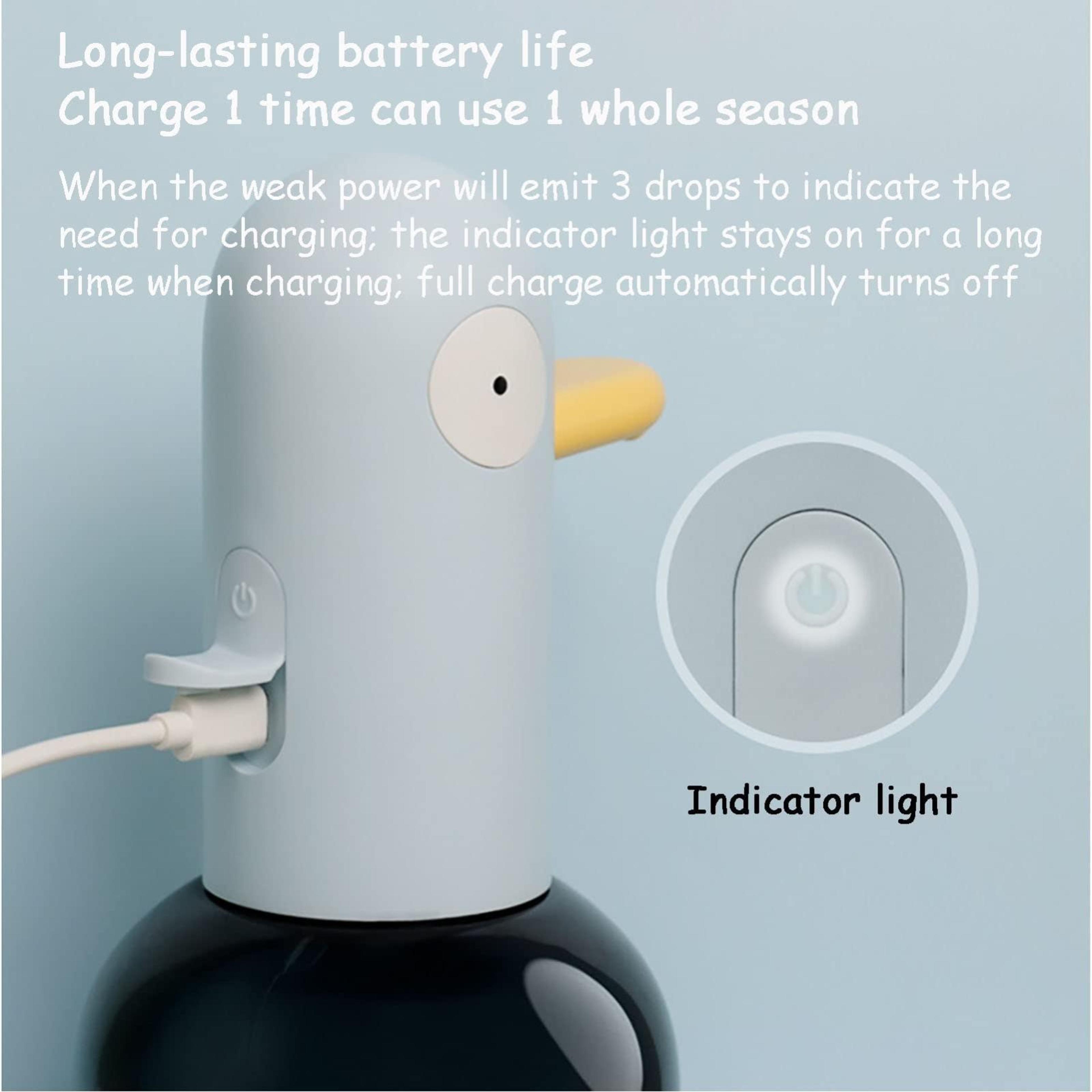 Cute Duck Automatic Foam Soap Dispenser Rechargeable Touchless Hand Washer For Kids  Family 4