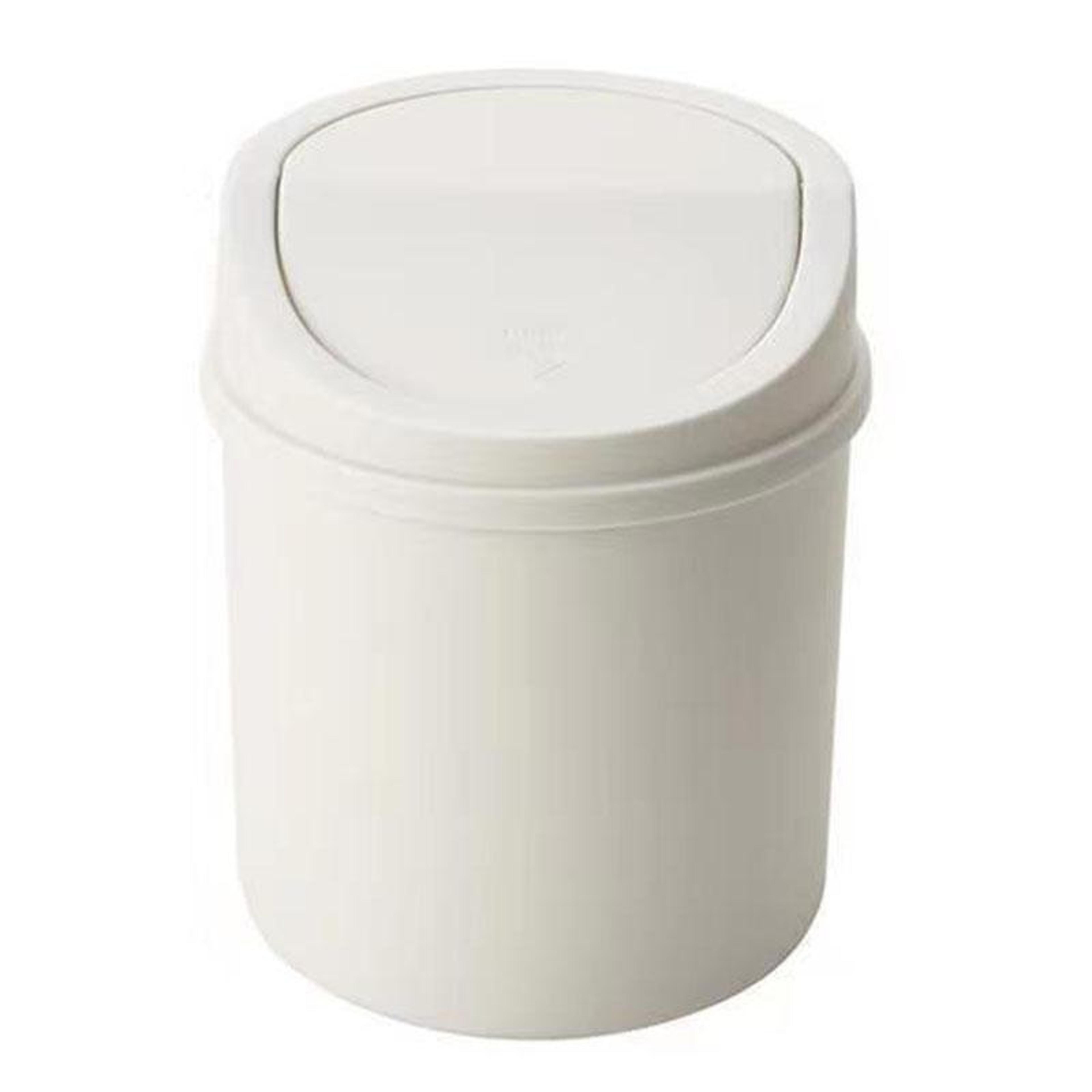 Cute Mini Desktop Trash Can With Flip Lid For Dorm Room Office Desk  Vanity Storage 9