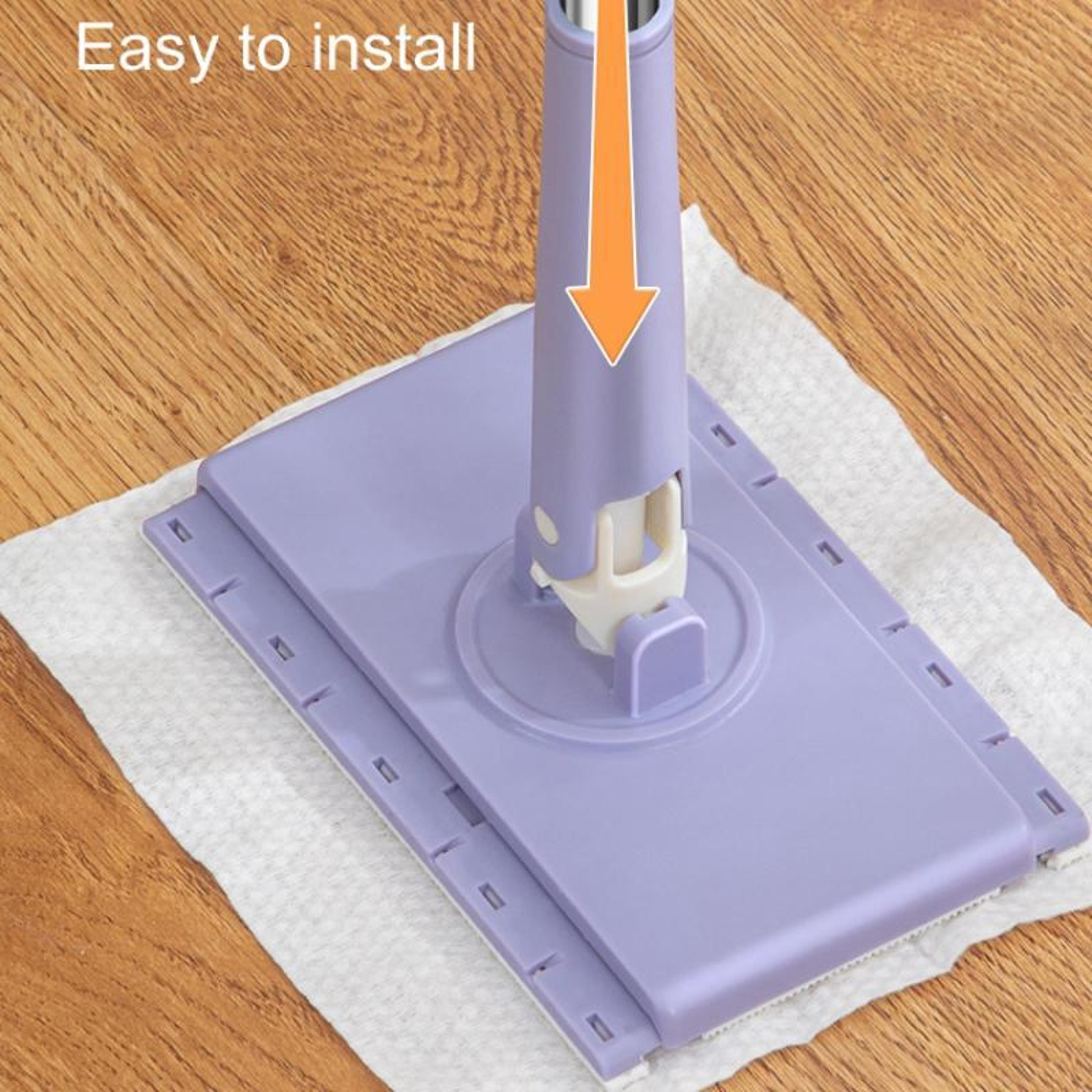 HandsFree Mini Mop With Automatic Cloth Change For Kitchen Bathroom  MultiSurface Cleaning 6