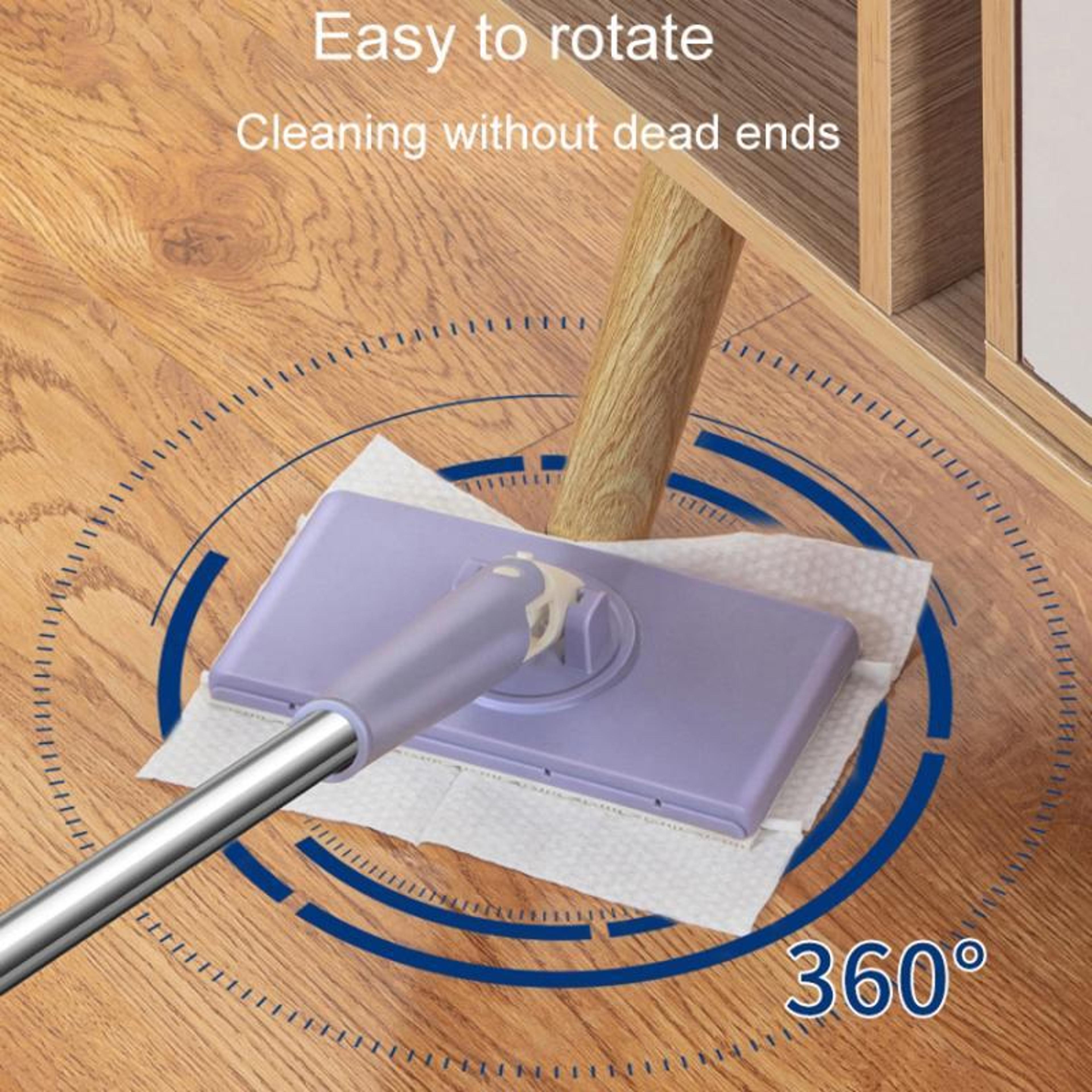 HandsFree Mini Mop With Automatic Cloth Change For Kitchen Bathroom  MultiSurface Cleaning 7
