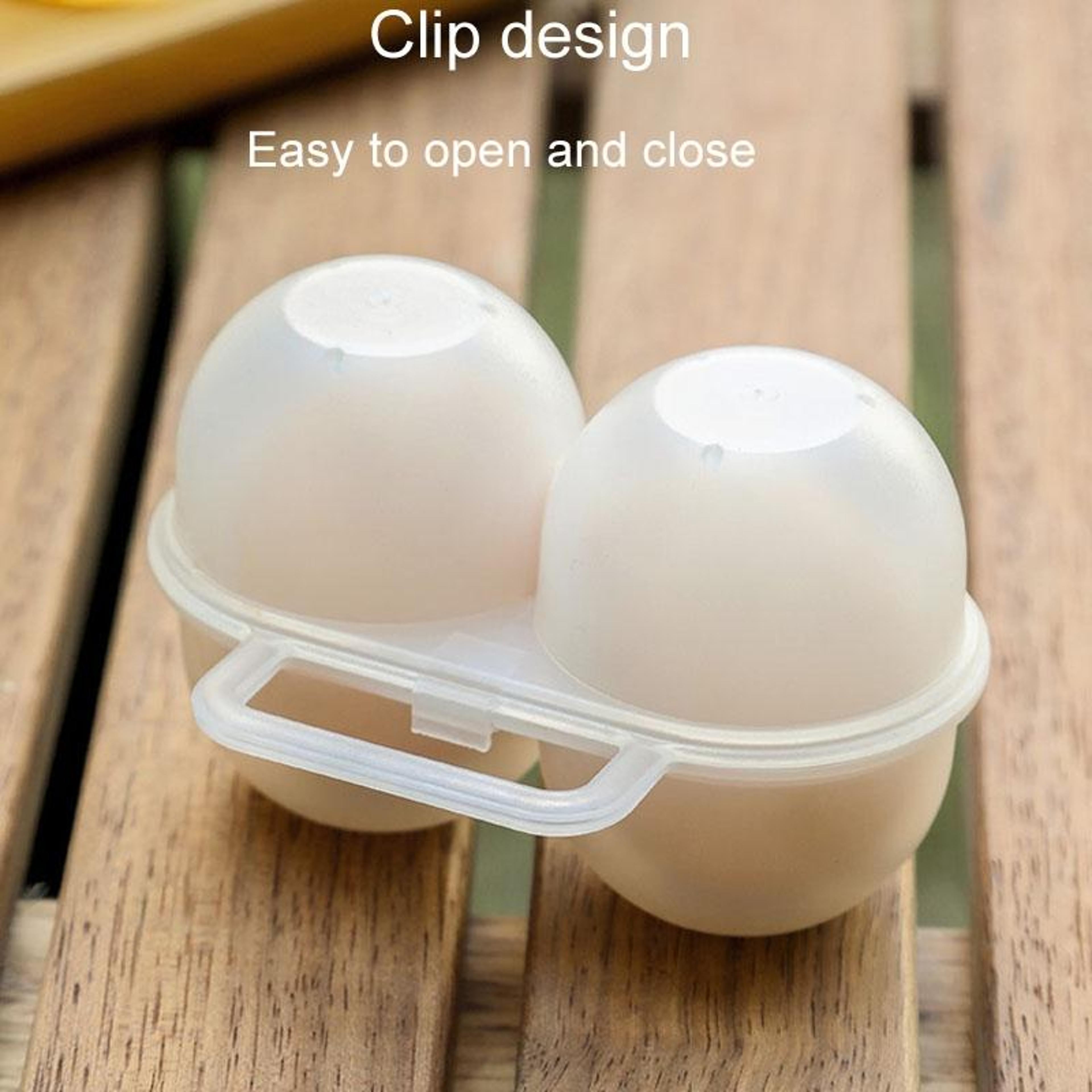 Portable Egg Holder For Camping  Travel Shockproof 2Slot Egg Storage Case 6