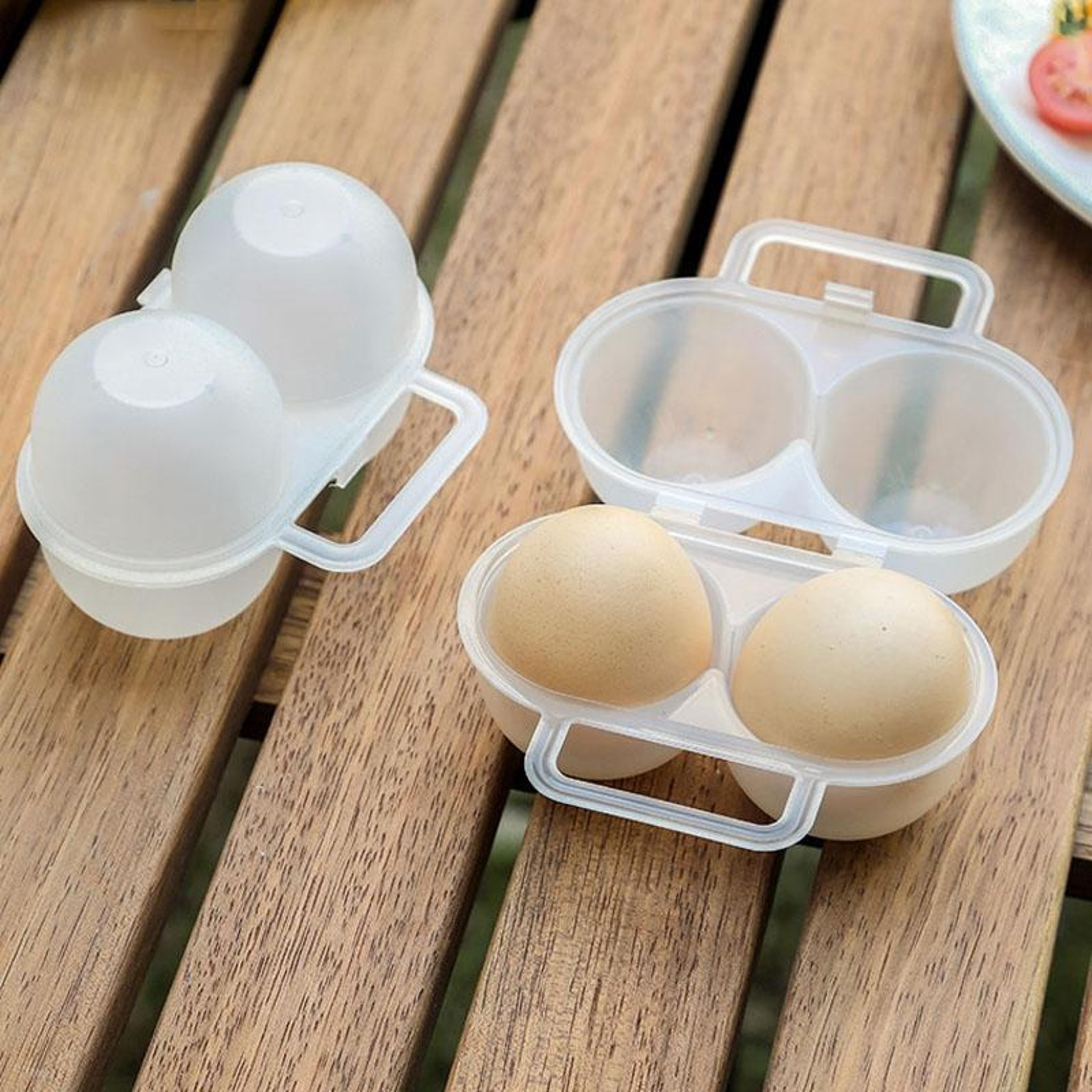 Portable Egg Holder For Camping  Travel Shockproof 2Slot Egg Storage Case 7
