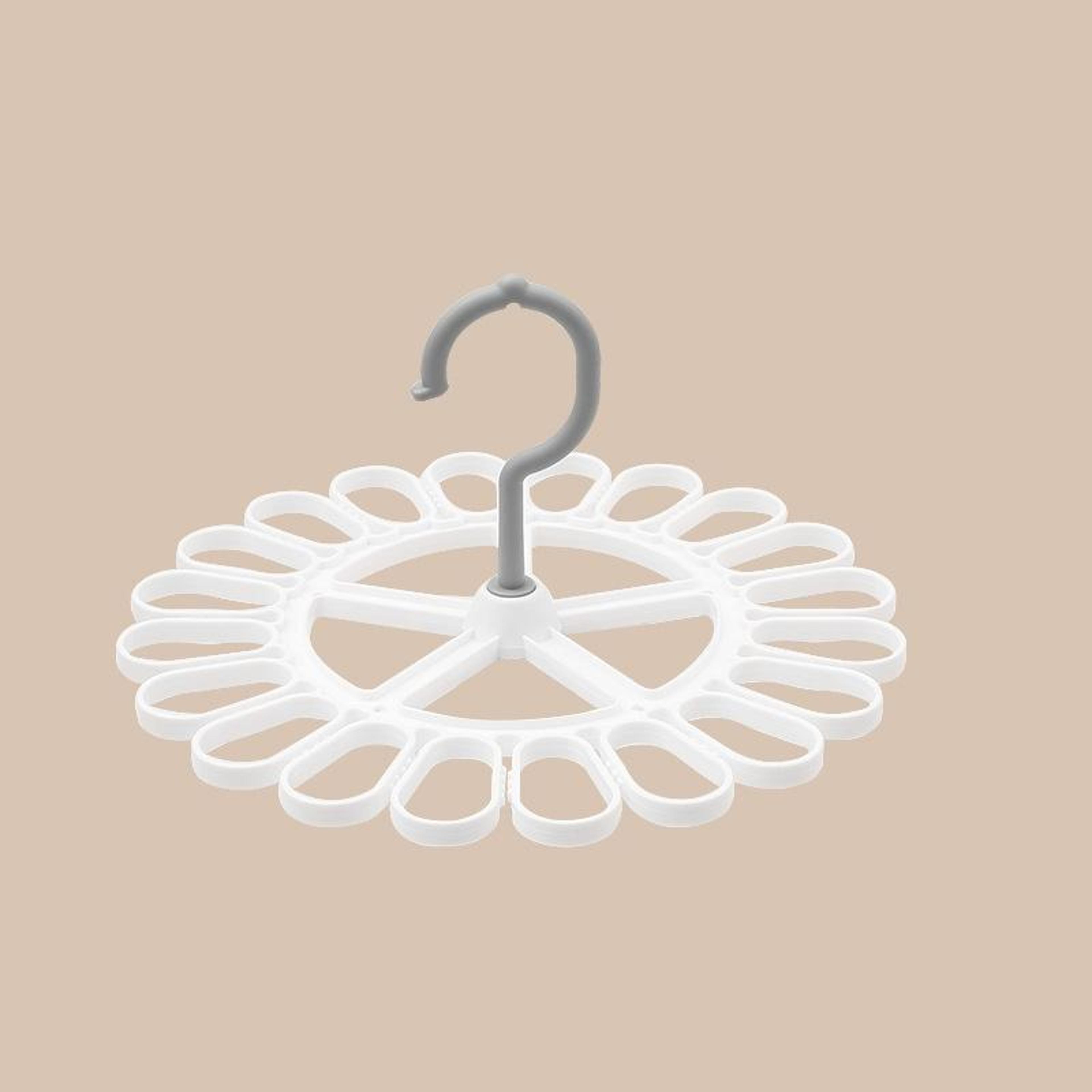 360 Rotating Sock Hanger With 20 Clips Space Saving Laundry Drying Rack 0